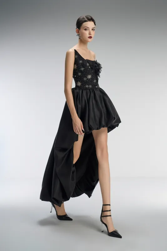 Valencia Couture Bandeau High-Low Puff Ball Dress sold by Kalisa