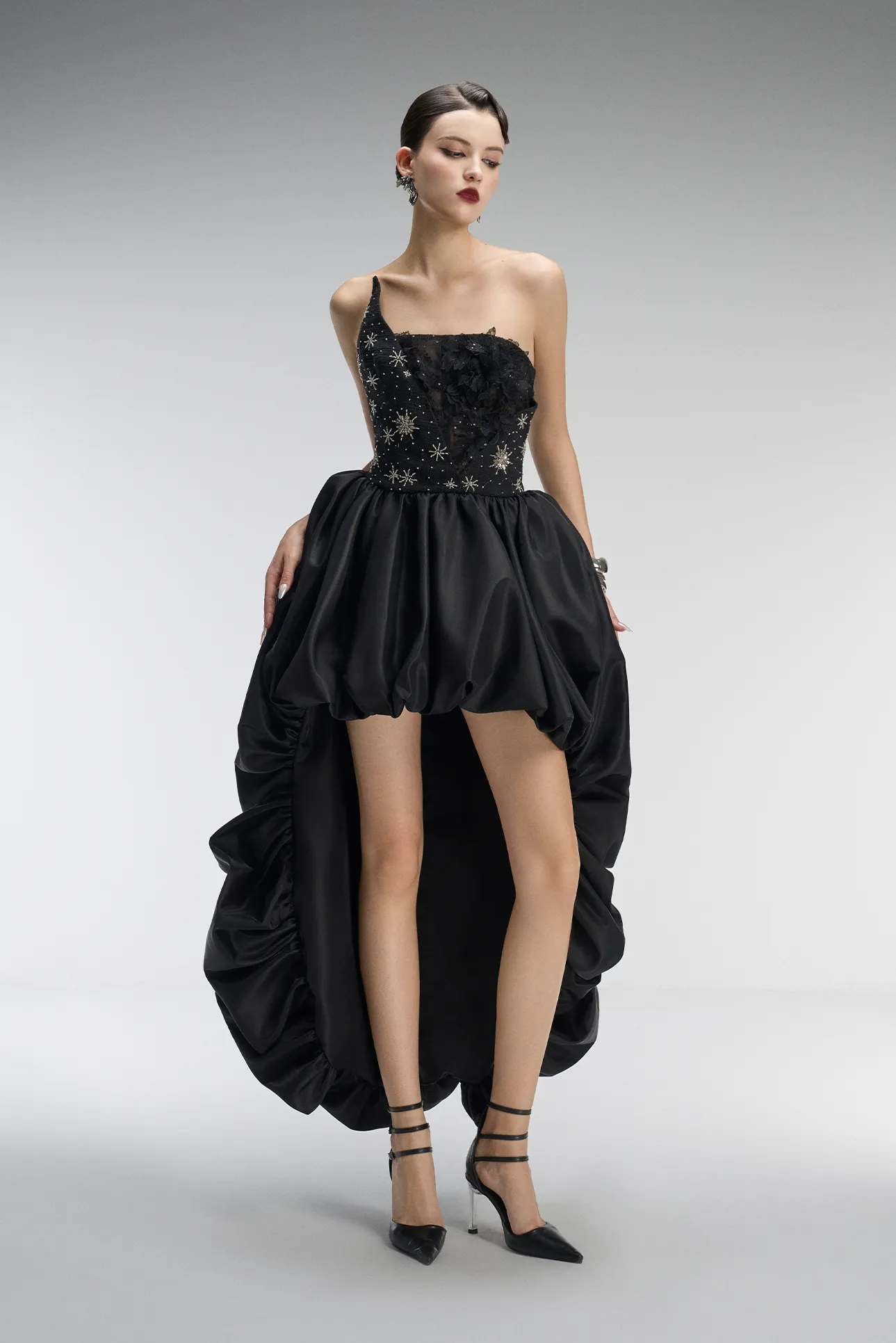 Valencia Couture Bandeau High-Low Puff Ball Dress sold by Kalisa product image thumbnail 4