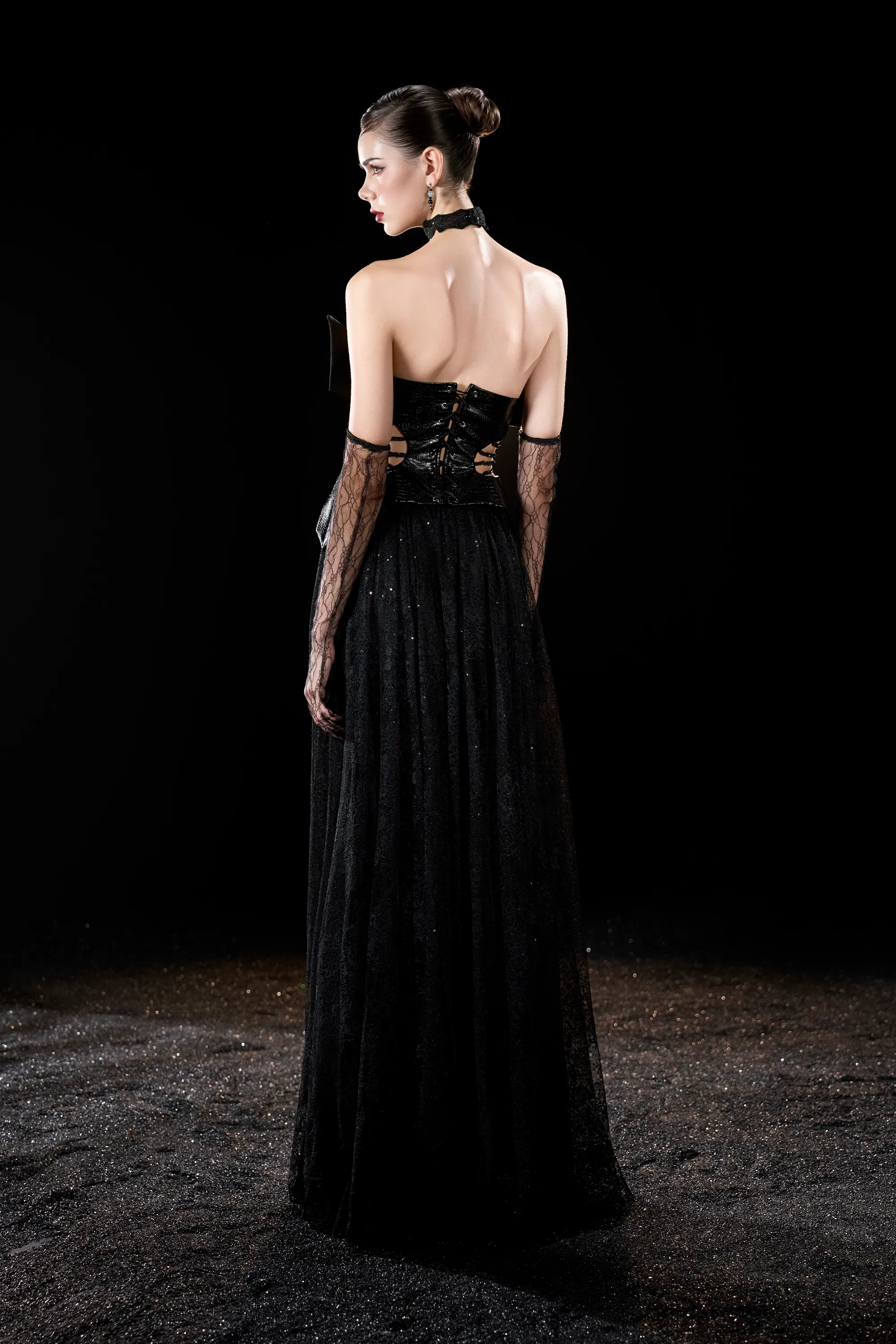 Gossamer Witch Night Bandeau Corset Cutout Maxi Dress sold by Kalisa product image thumbnail 2