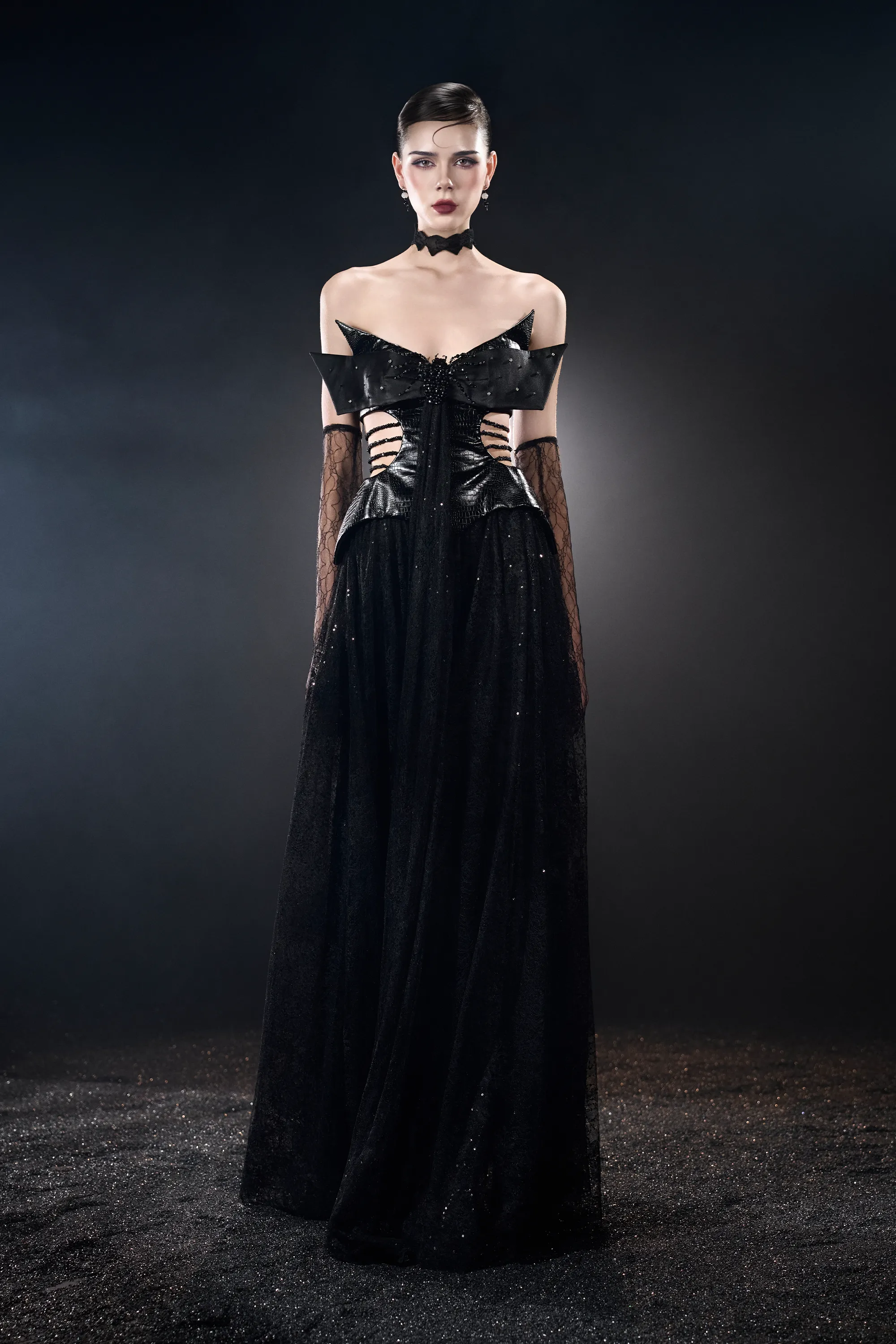 Gossamer Witch Night Bandeau Corset Cutout Maxi Dress sold by Kalisa