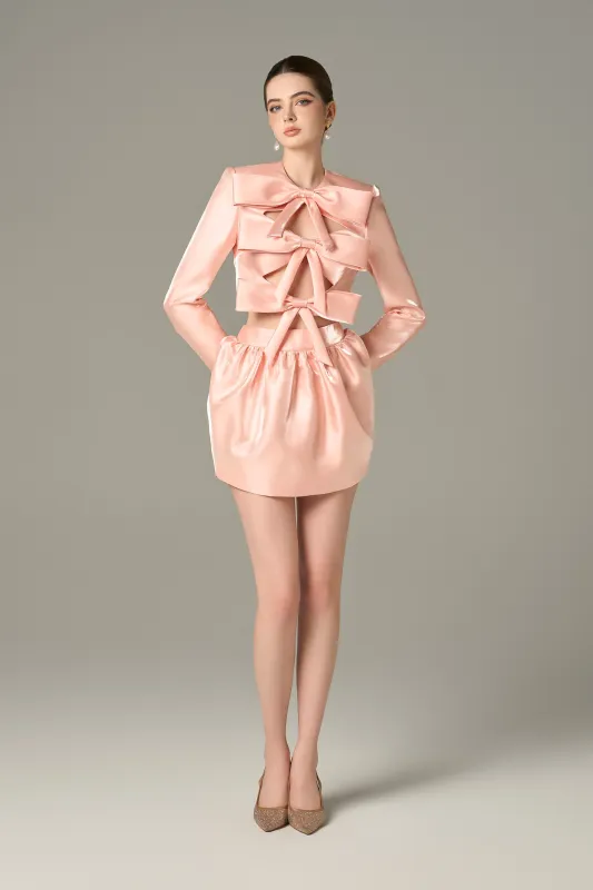 Flirty-1 Bow Accent Cutout Mini Dress sold by Kalisa