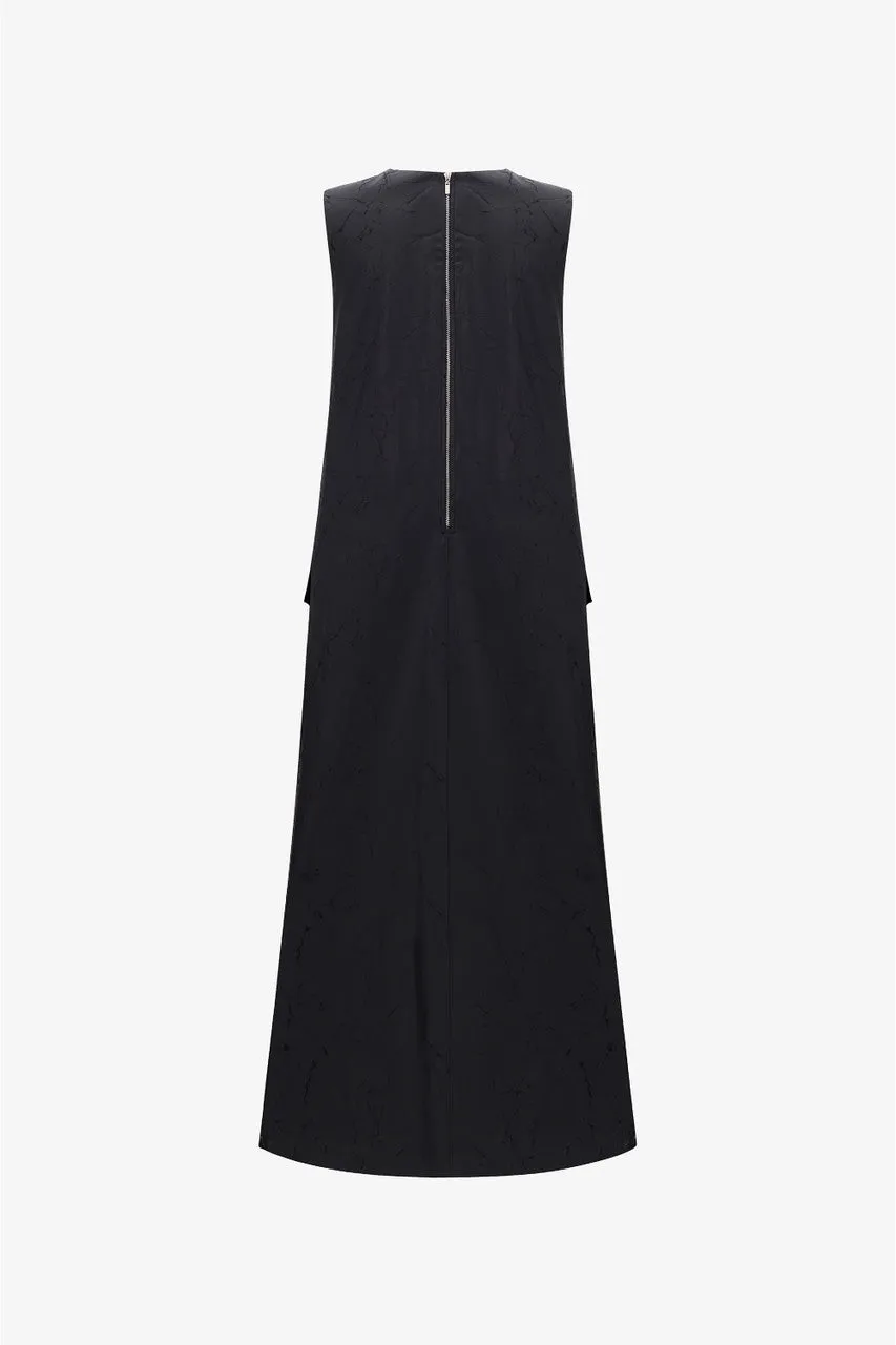 Runway Chain-Detail A-Line Pocket Accents Maxi Dress sold by Kalisa product image thumbnail 4