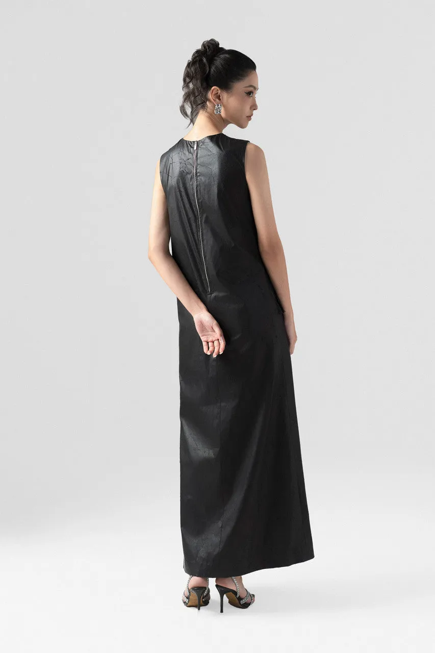 Runway Chain-Detail A-Line Pocket Accents Maxi Dress sold by Kalisa product image thumbnail 3