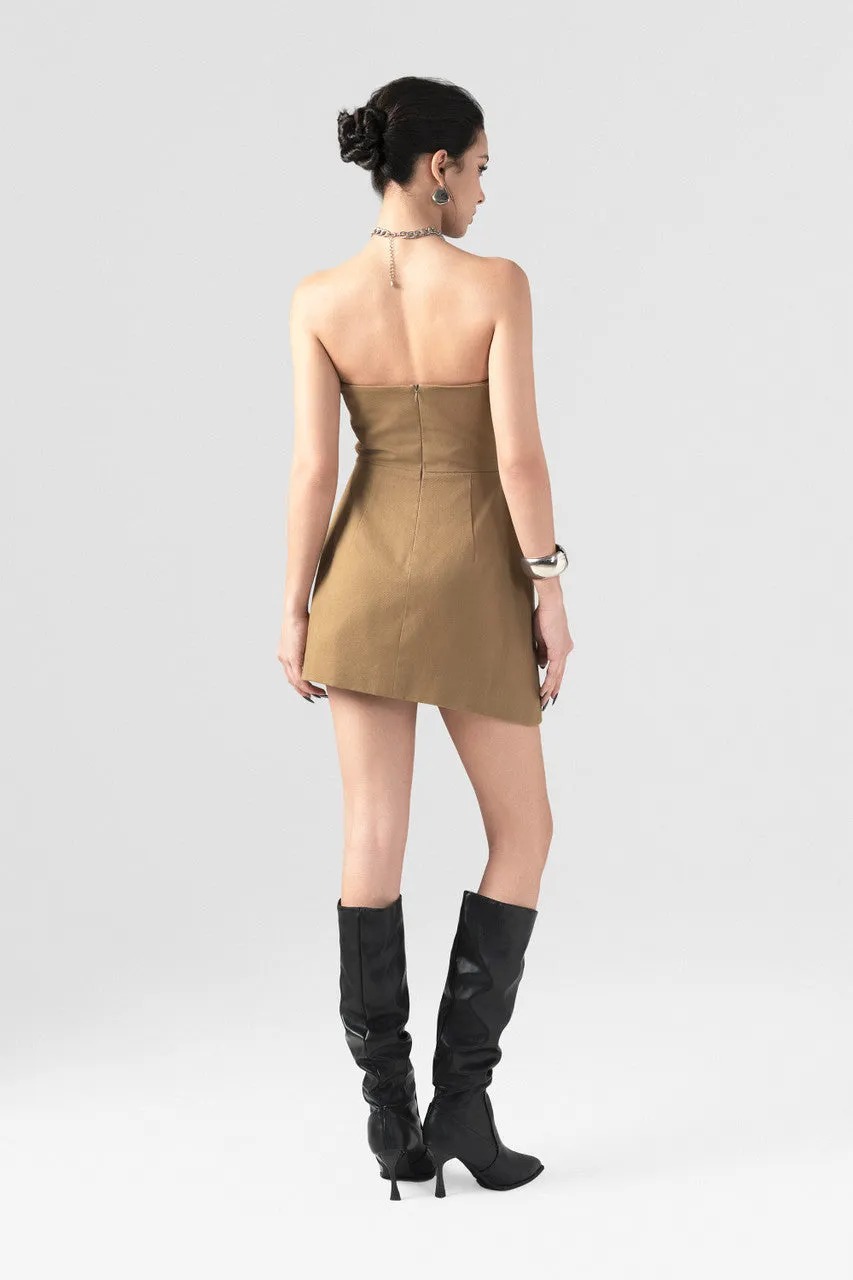 Innovative V-Neck Mini Dress sold by Kalisa product image thumbnail 3