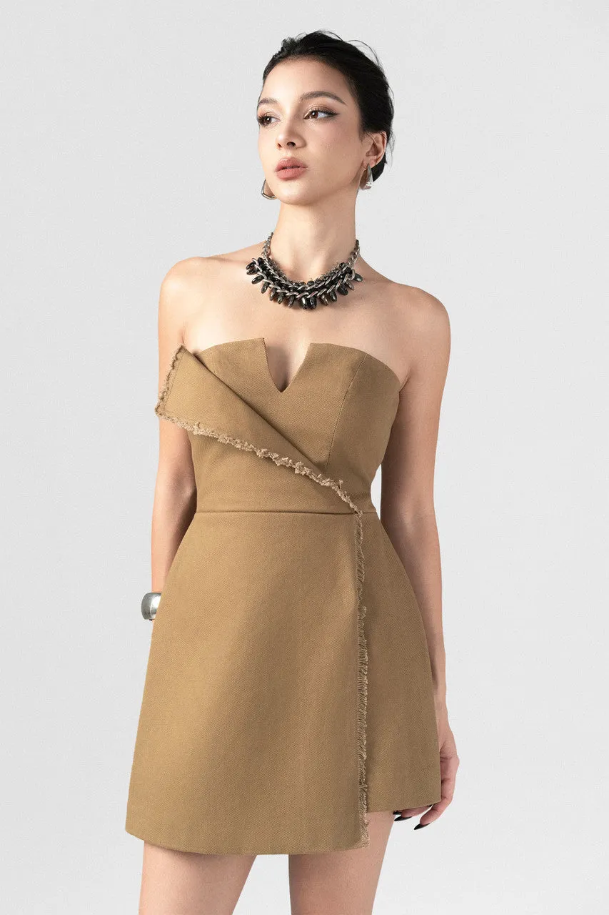 Innovative V-Neck Mini Dress sold by Kalisa product image thumbnail 5