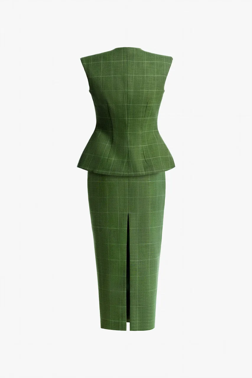 Worthy Square Shoulders Top Pencil Skirt Set sold by Kalisa product image thumbnail 4