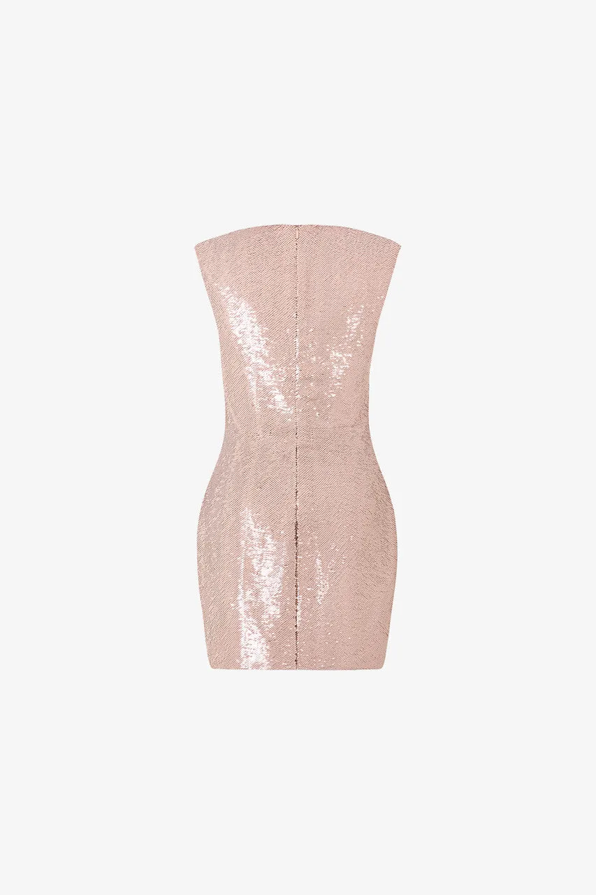 Vibing Sequin Sleeveless Mini Dress sold by Kalisa product image thumbnail 4