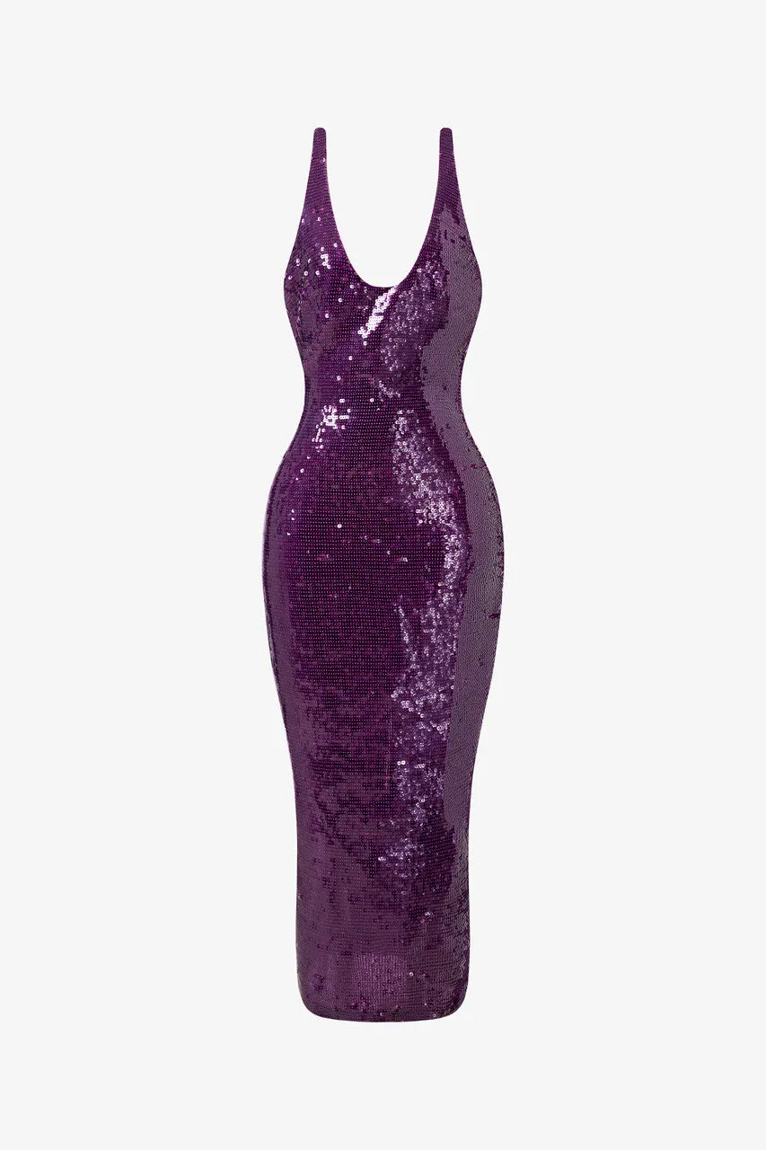 Dazzle Sequin Scoop Neck Gown sold by Kalisa product image thumbnail 2