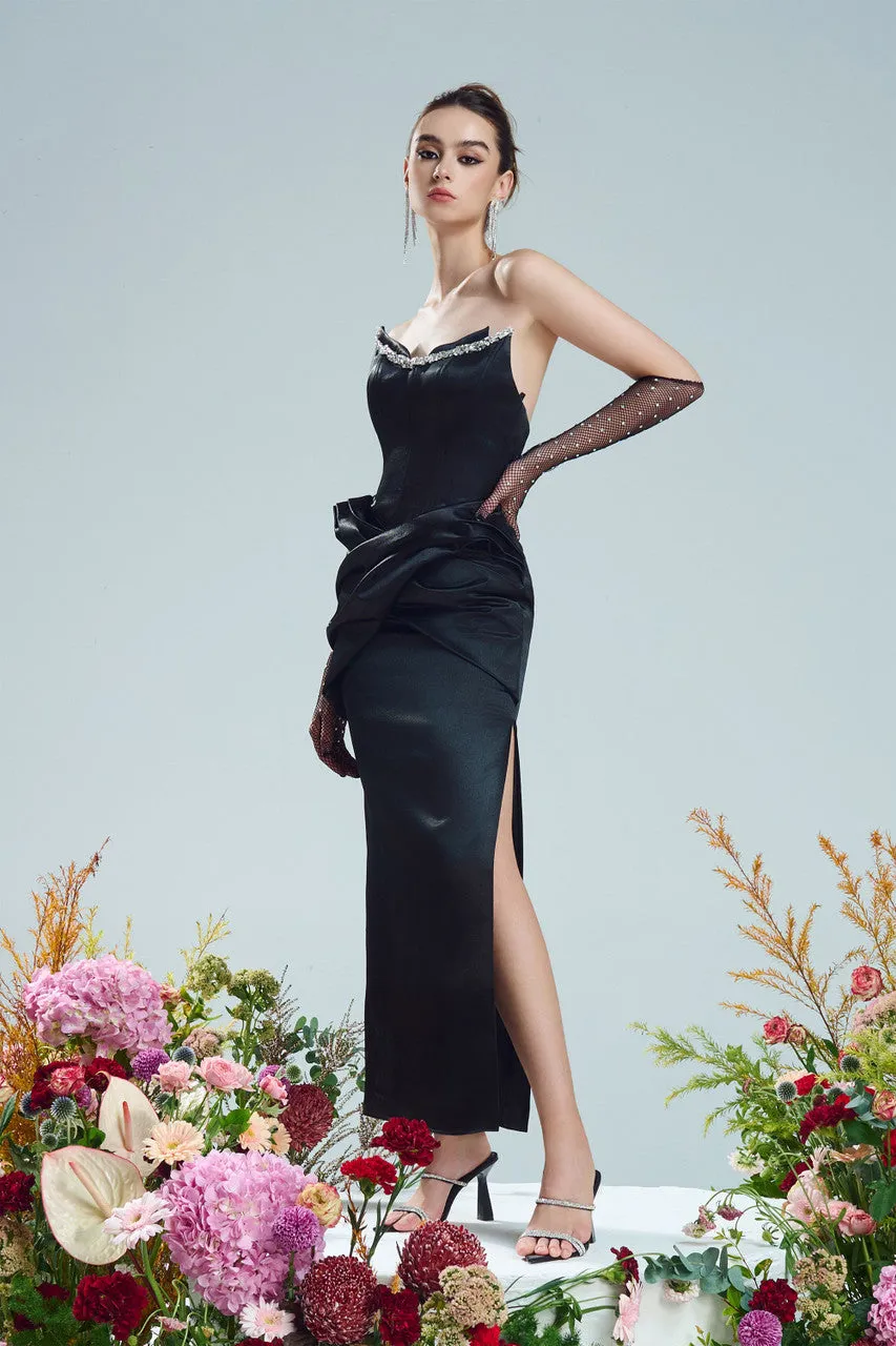 Eternal Embellished Neckline Corset Dress sold by Kalisa product image thumbnail 5