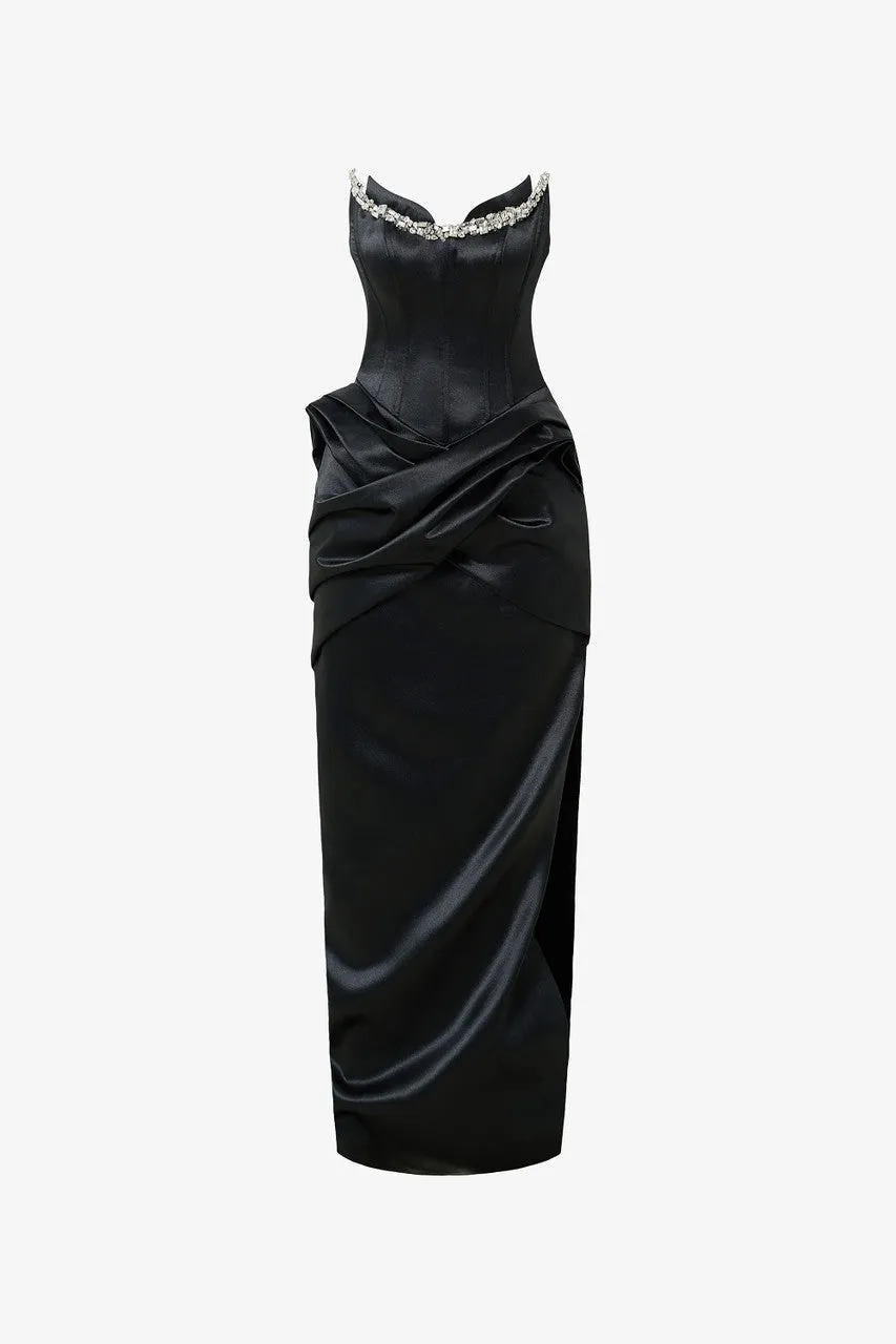 Eternal Embellished Neckline Corset Dress sold by Kalisa product image thumbnail 2