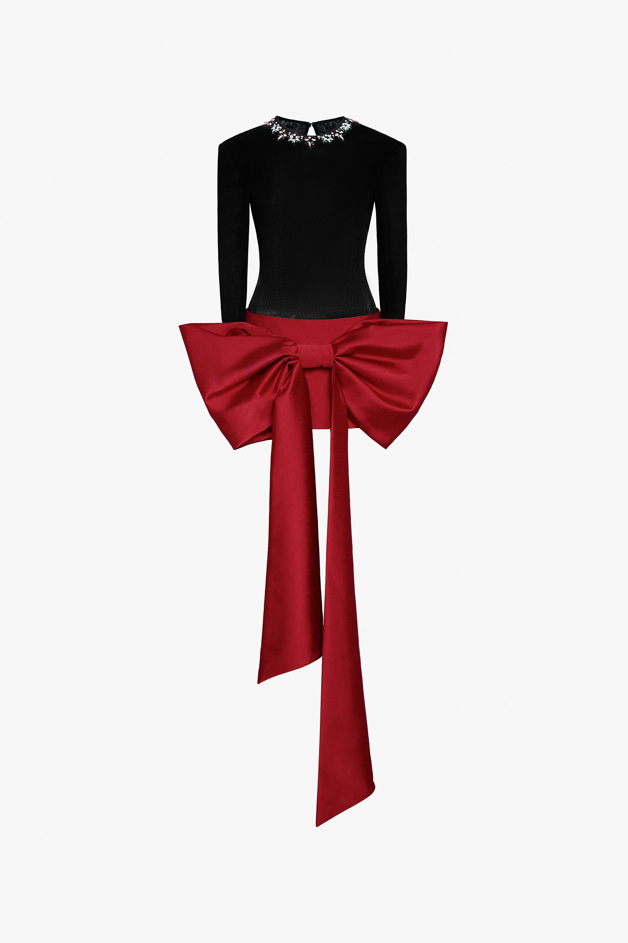 Revolutionary Elegant Red Bow Evening Ensemble sold by Kalisa product image thumbnail 2