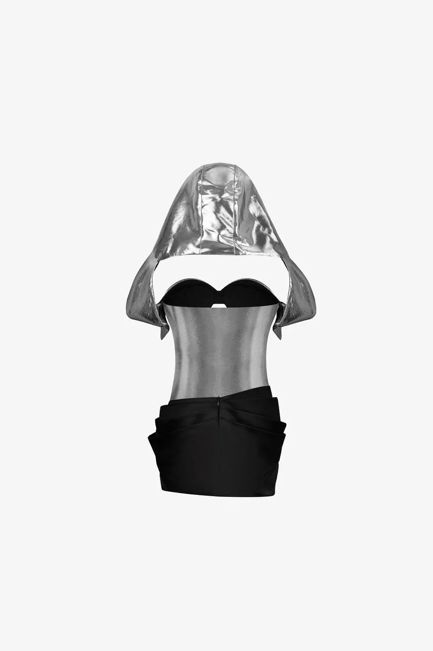 Transparent Bodysuit with Black Mini Skirt sold by Kalisa product image thumbnail 4