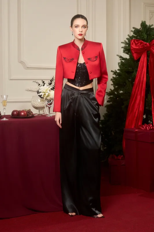 Supreme Long Sleeve Shirt & Satin Trousers sold by Kalisa