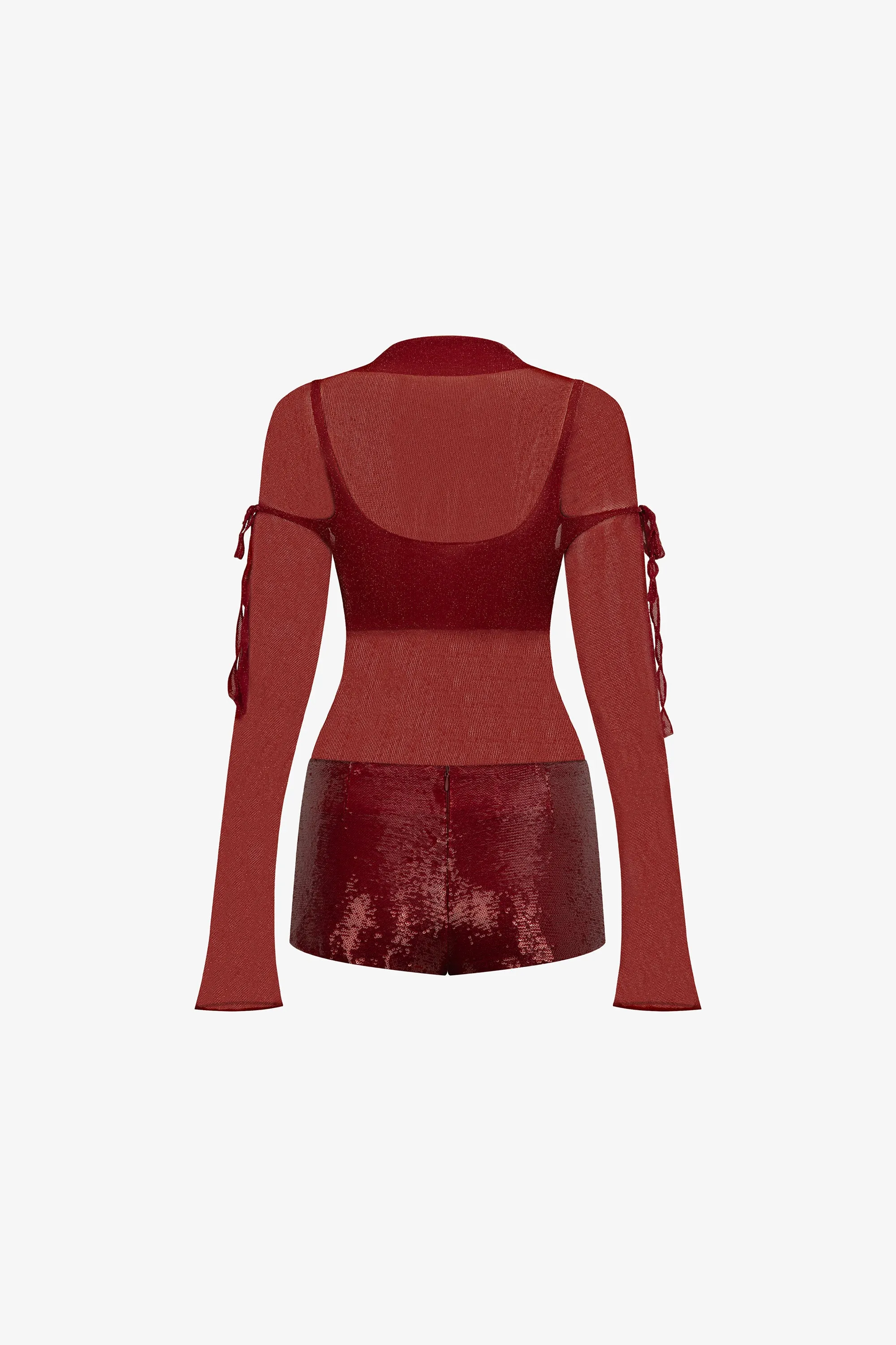 Illusion Sheer Top with Sequin Pants sold by Kalisa product image thumbnail 4