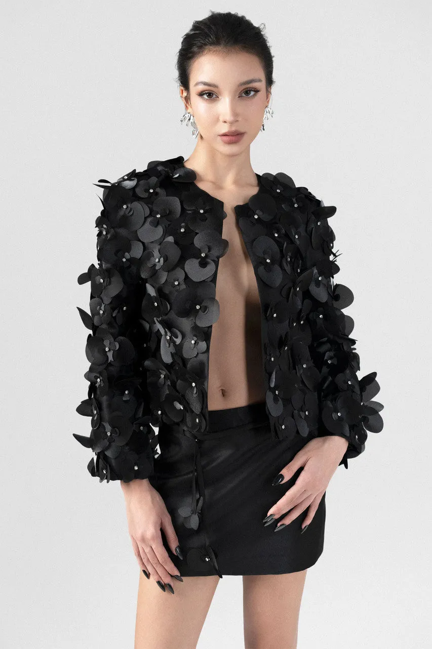 Sophisticated Orchid Embellished Jacket sold by Kalisa product image thumbnail 5