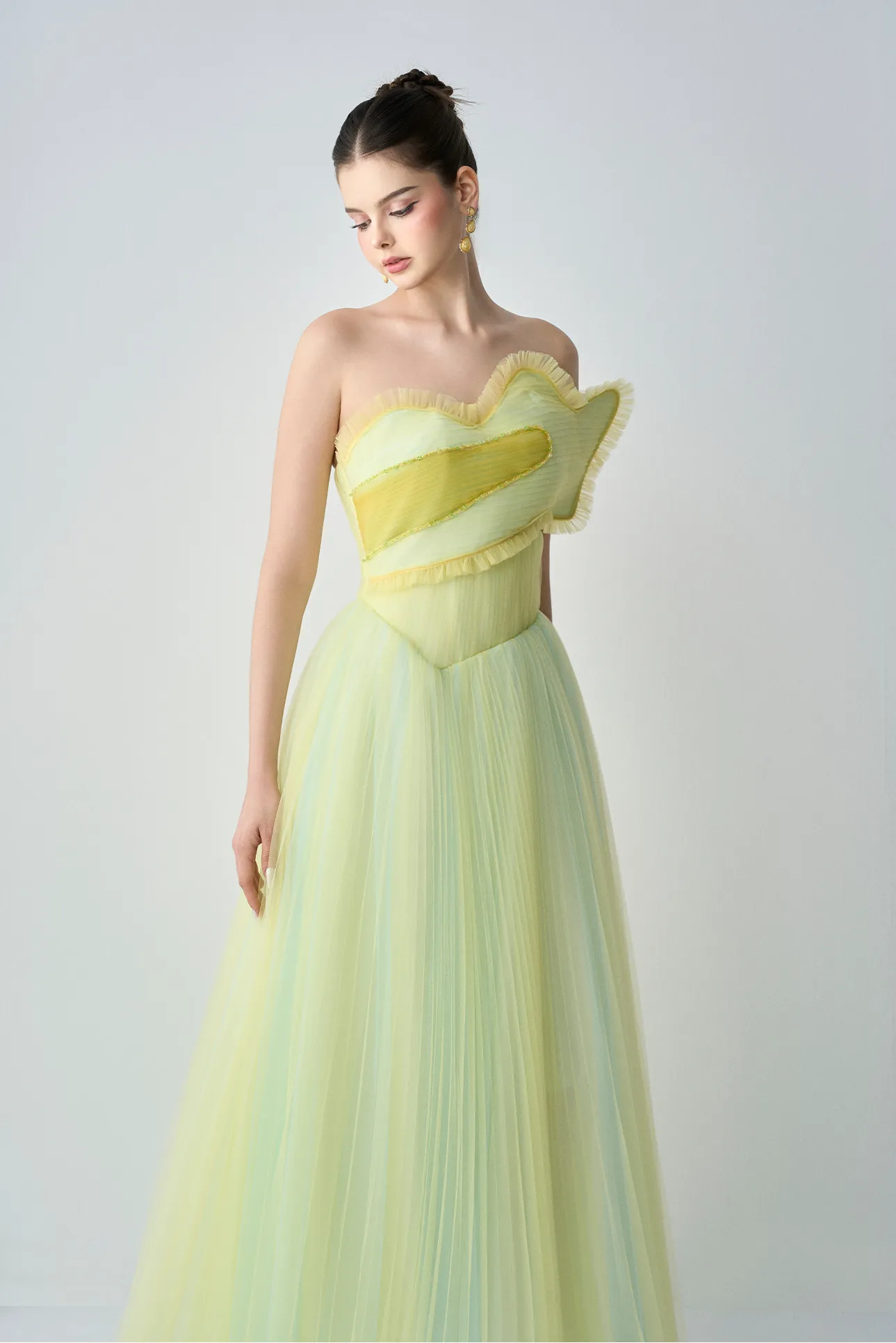 Candida Bandeau Airy Maxi Dress With Heartshape Accent sold by Kalisa product image thumbnail 5