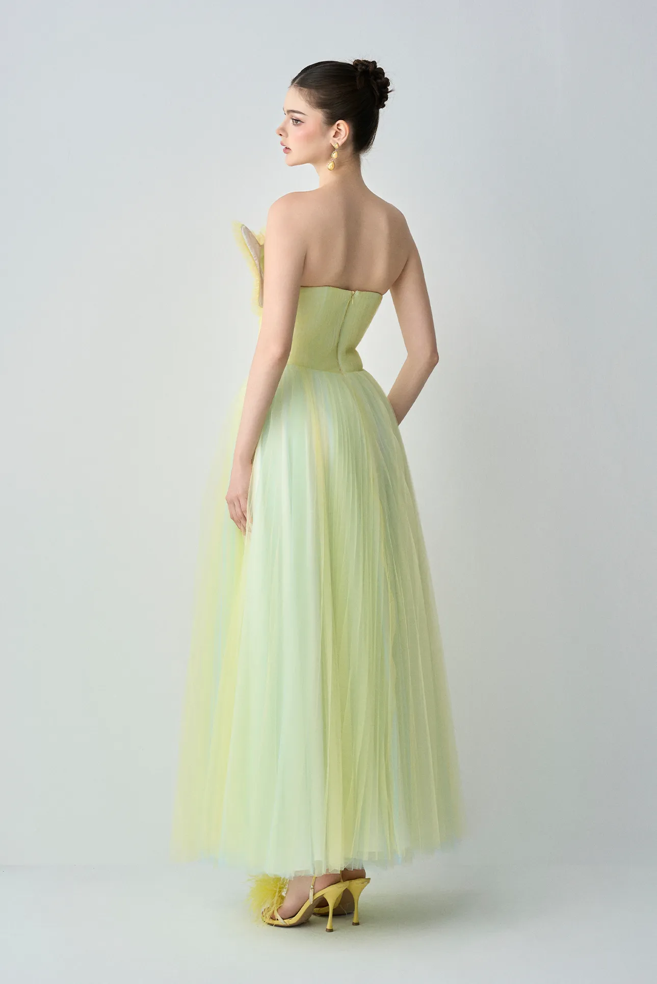 Candida Bandeau Airy Maxi Dress With Heartshape Accent sold by Kalisa product image thumbnail 3