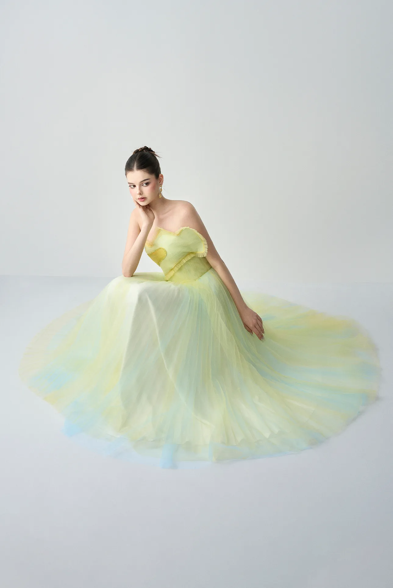 Candida Bandeau Airy Maxi Dress With Heartshape Accent sold by Kalisa