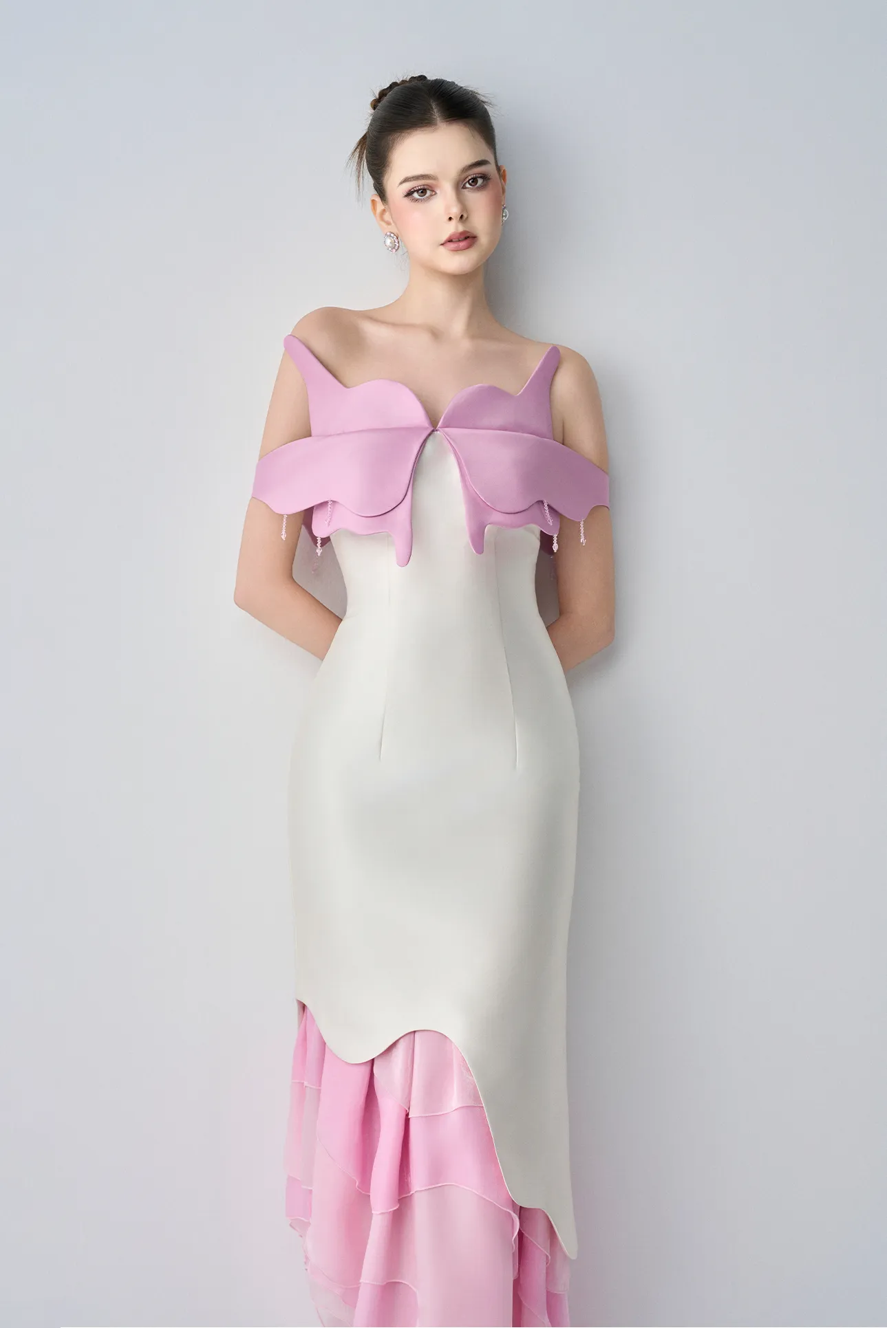 Sweetness Off Shoulders Maxi Dress With Ruffle Tiers sold by Kalisa product image thumbnail 3