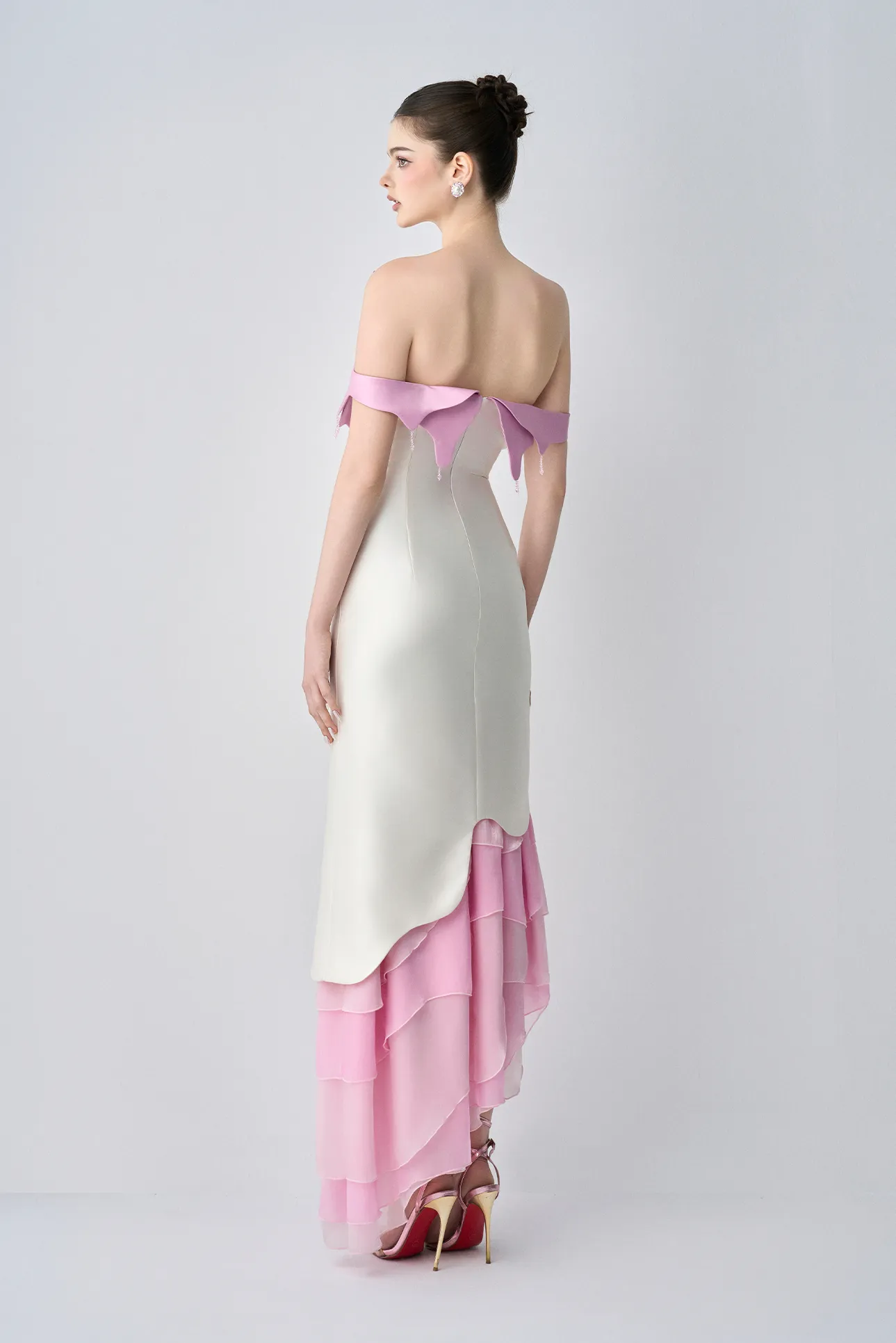 Sweetness Off Shoulders Maxi Dress With Ruffle Tiers sold by Kalisa product image thumbnail 2