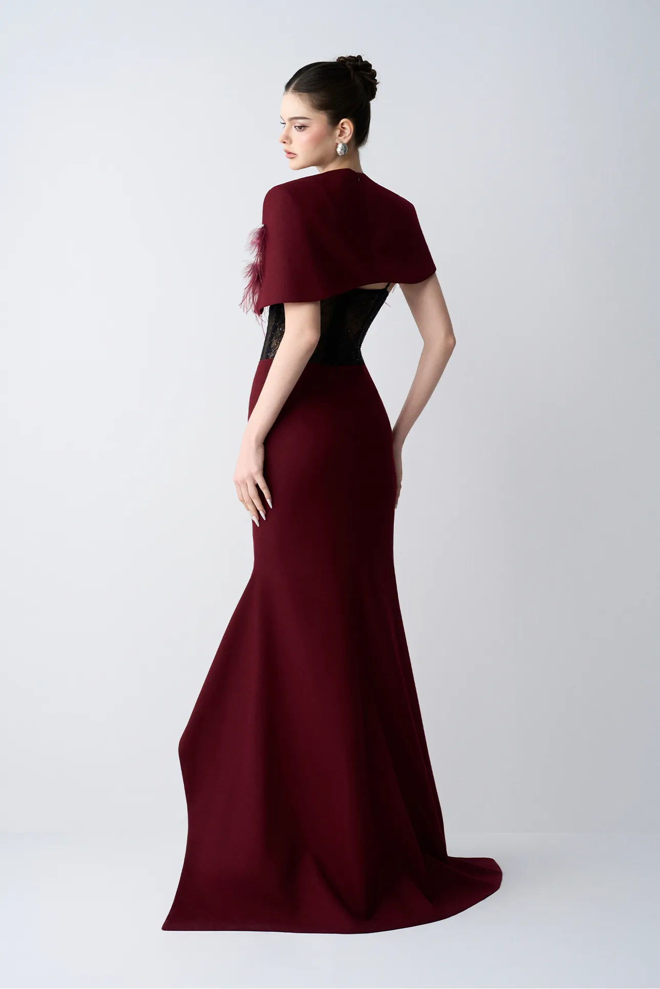 Violetta Couture Fishtail Maxi Dress With Cropped Jacket Set sold by Kalisa product image thumbnail 2