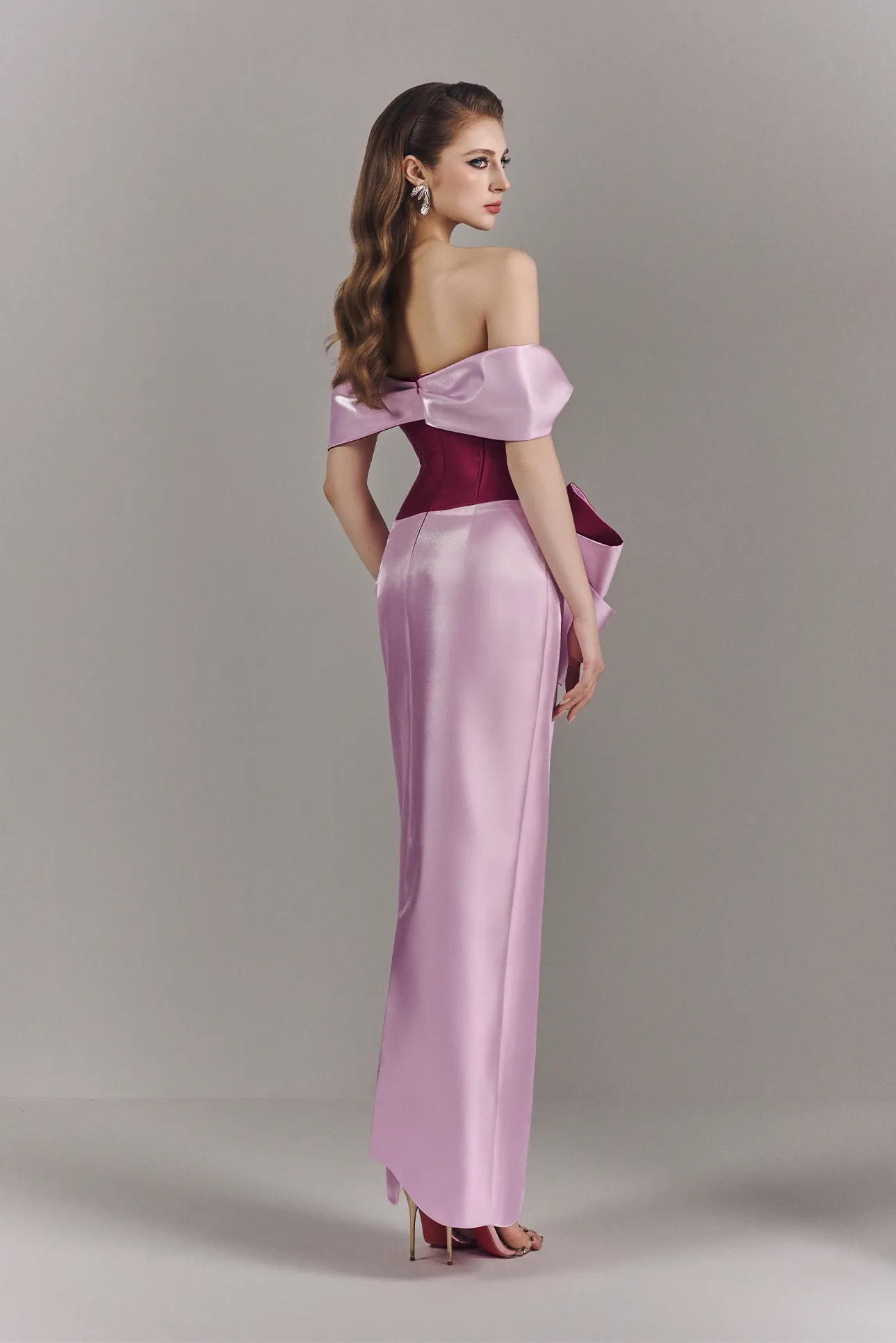 Millie Elegant Bow Off Shoulder Maxi Dress sold by Kalisa product image thumbnail 2