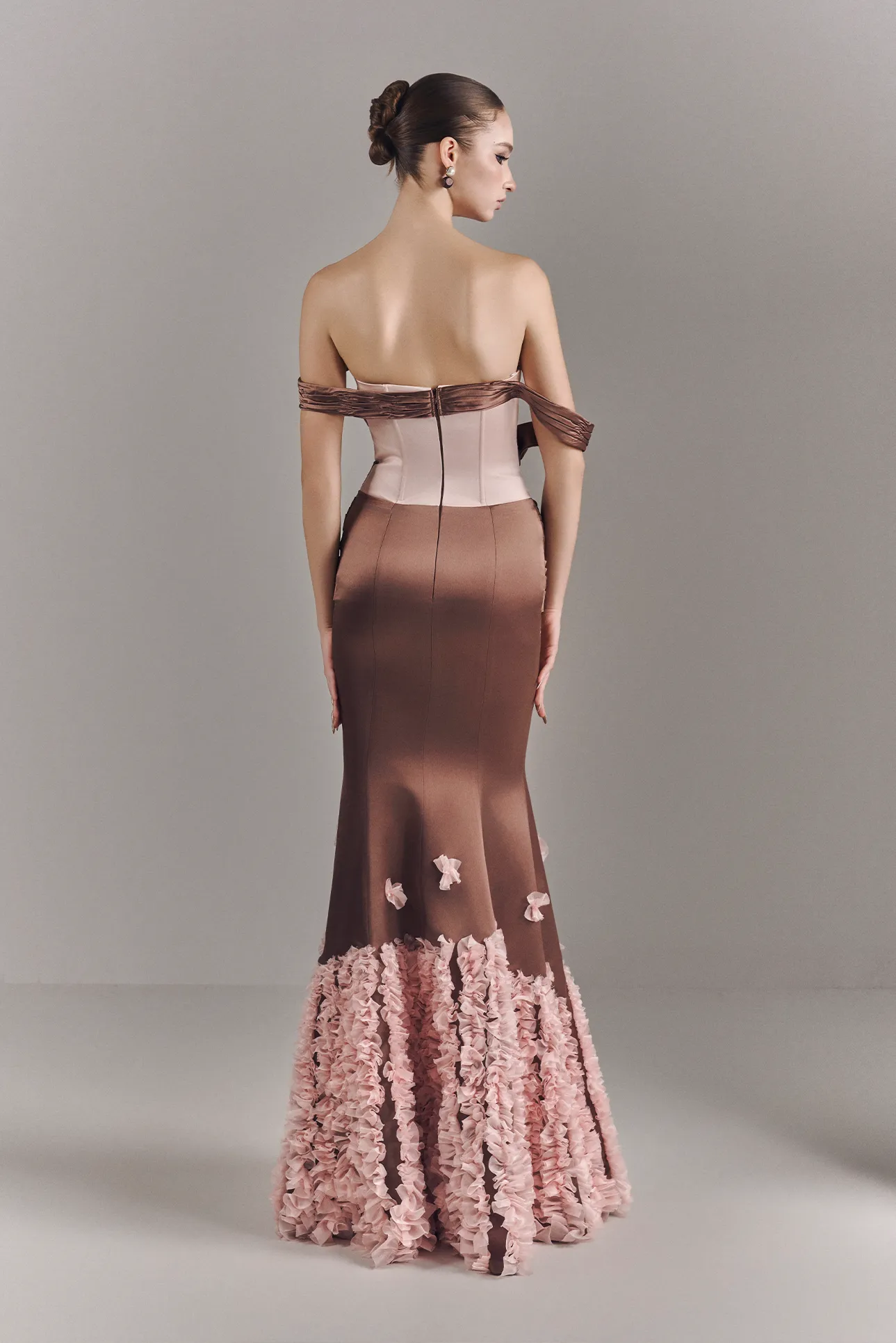 Ismeria Mermaid Maxi Dress With Floral-appliqué sold by Kalisa product image thumbnail 2