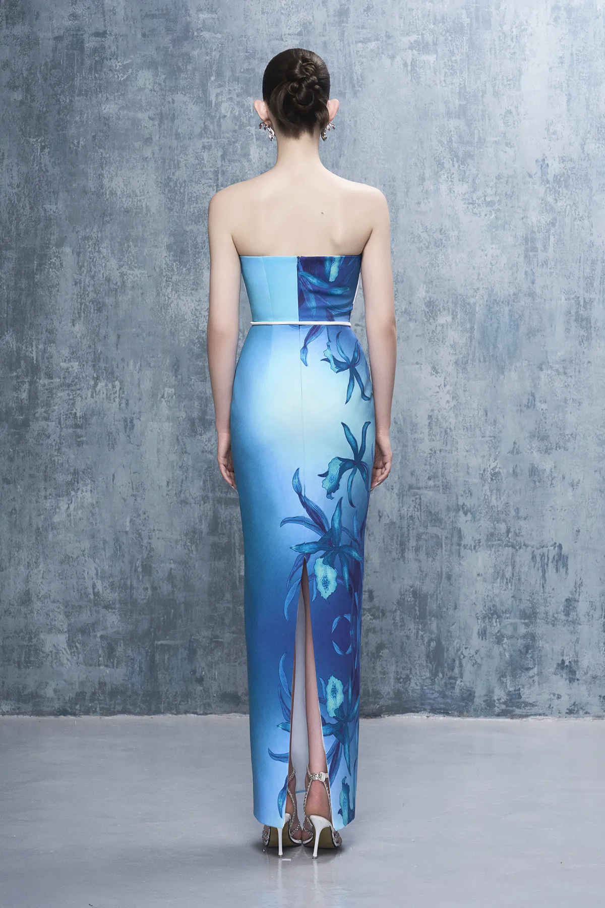 Monette Floral Print Bandeau Maxi Dress sold by Kalisa product image thumbnail 3