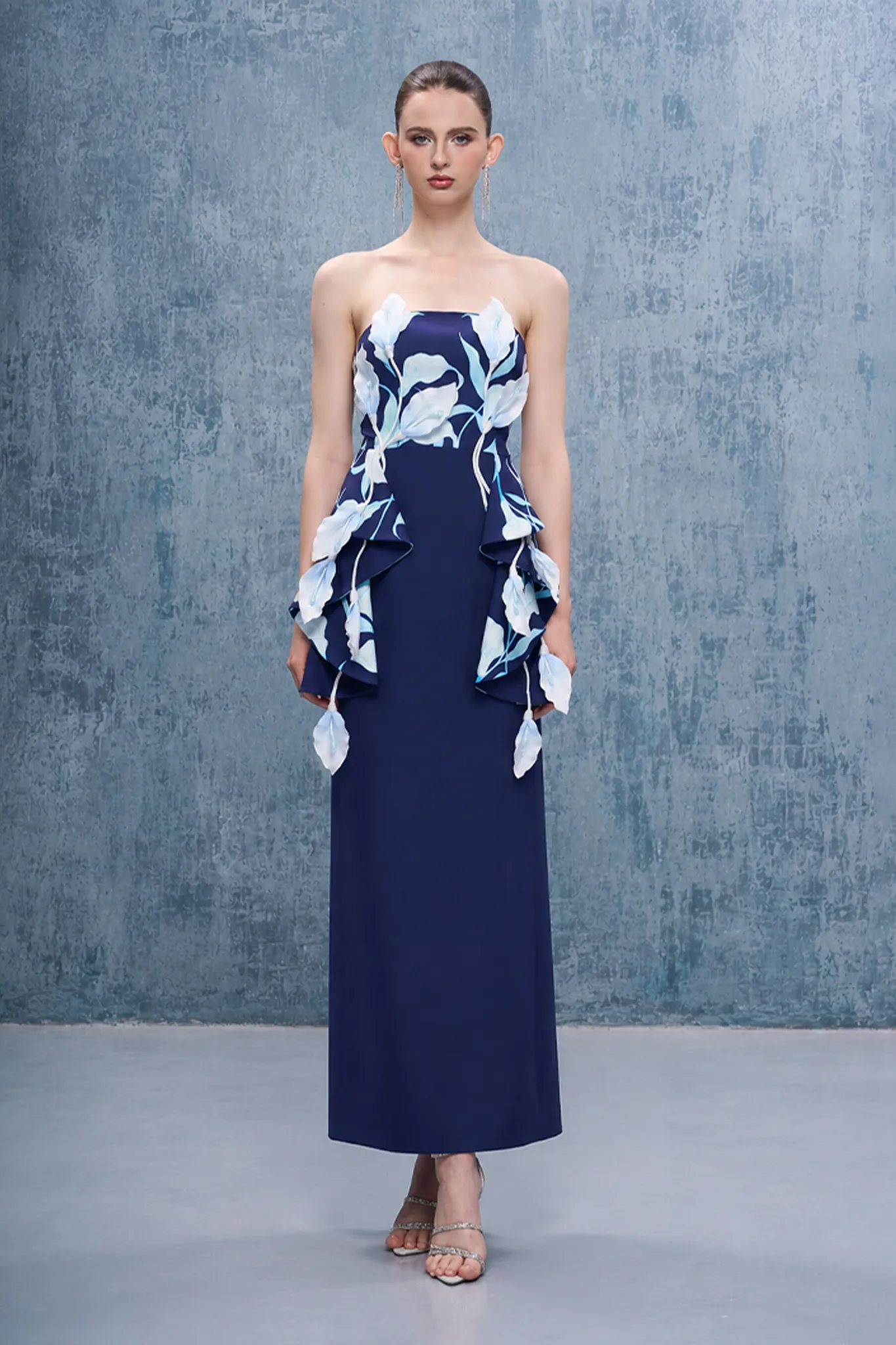 Inen Bandeau 3D Calla Lily Floral Maxi Dress sold by Kalisa product image thumbnail 2