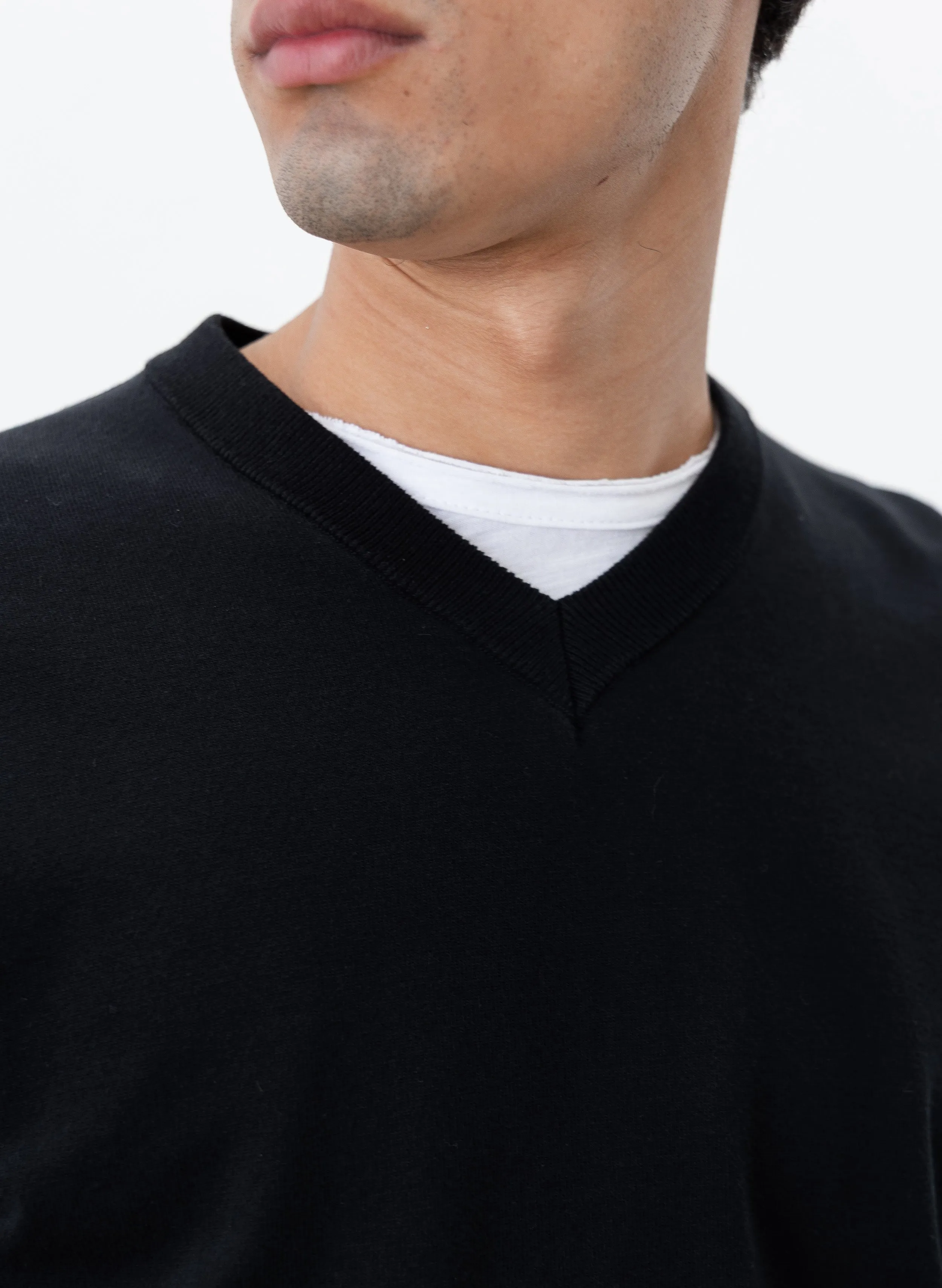 V-Neck Knit Sweater - Black sold by Observe product image thumbnail 5