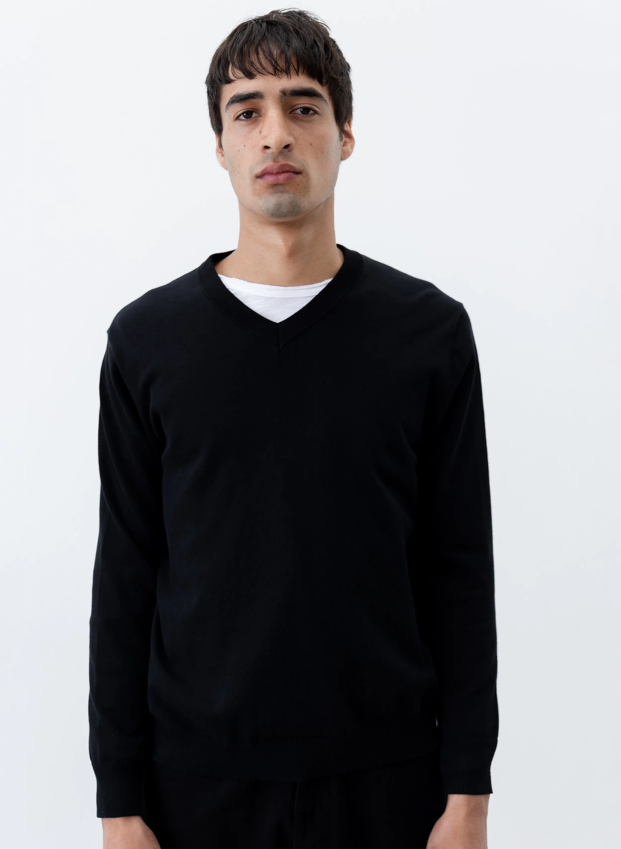 V-Neck Knit Sweater - Black sold by Observe product image thumbnail 2
