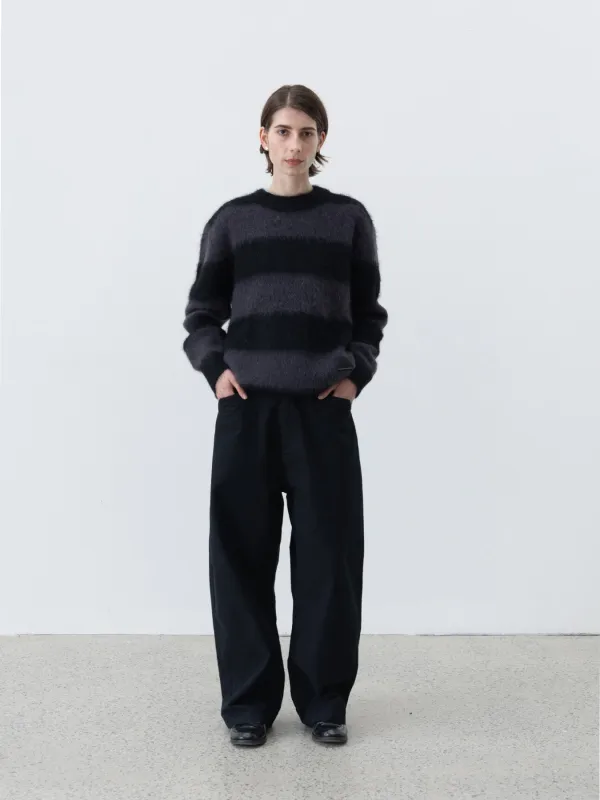 UP THERE Exclusive Wool Mohair Striped Knit Sweater sold by Observe