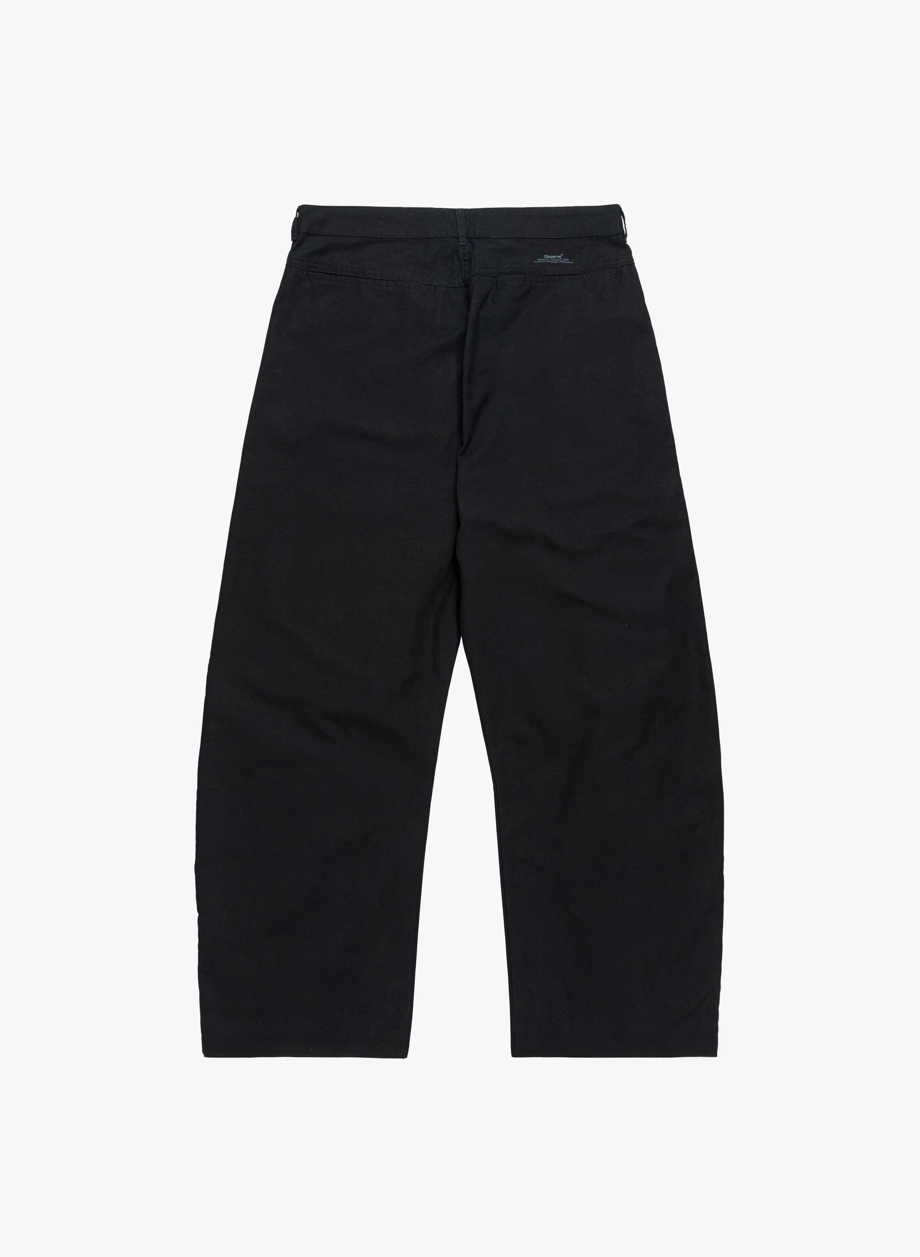 Reverse Twill Barrel Pant - Black sold by Observe product image thumbnail 3