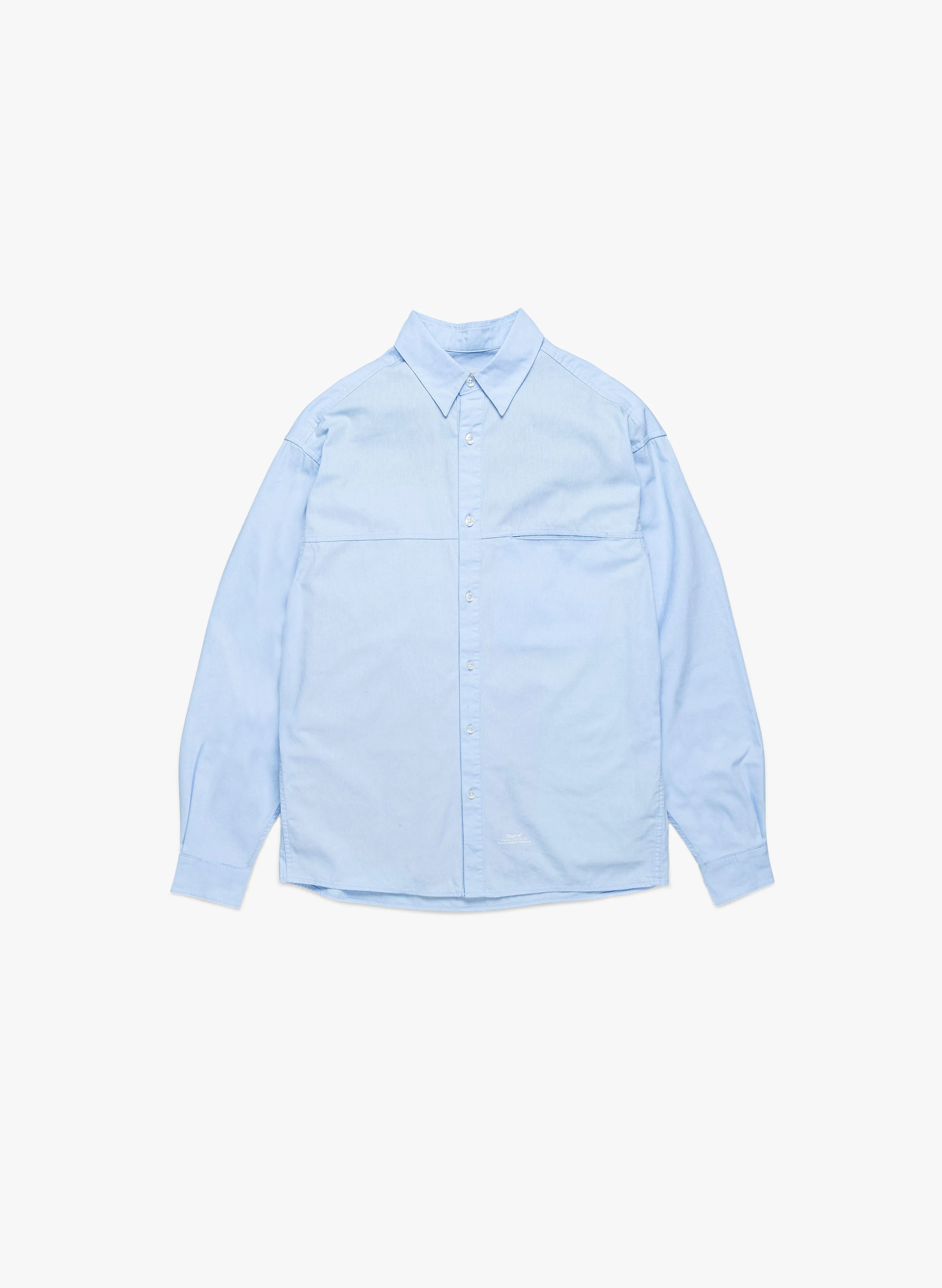 Poplin Loop Shirt - Sky sold by Observe product image thumbnail 5