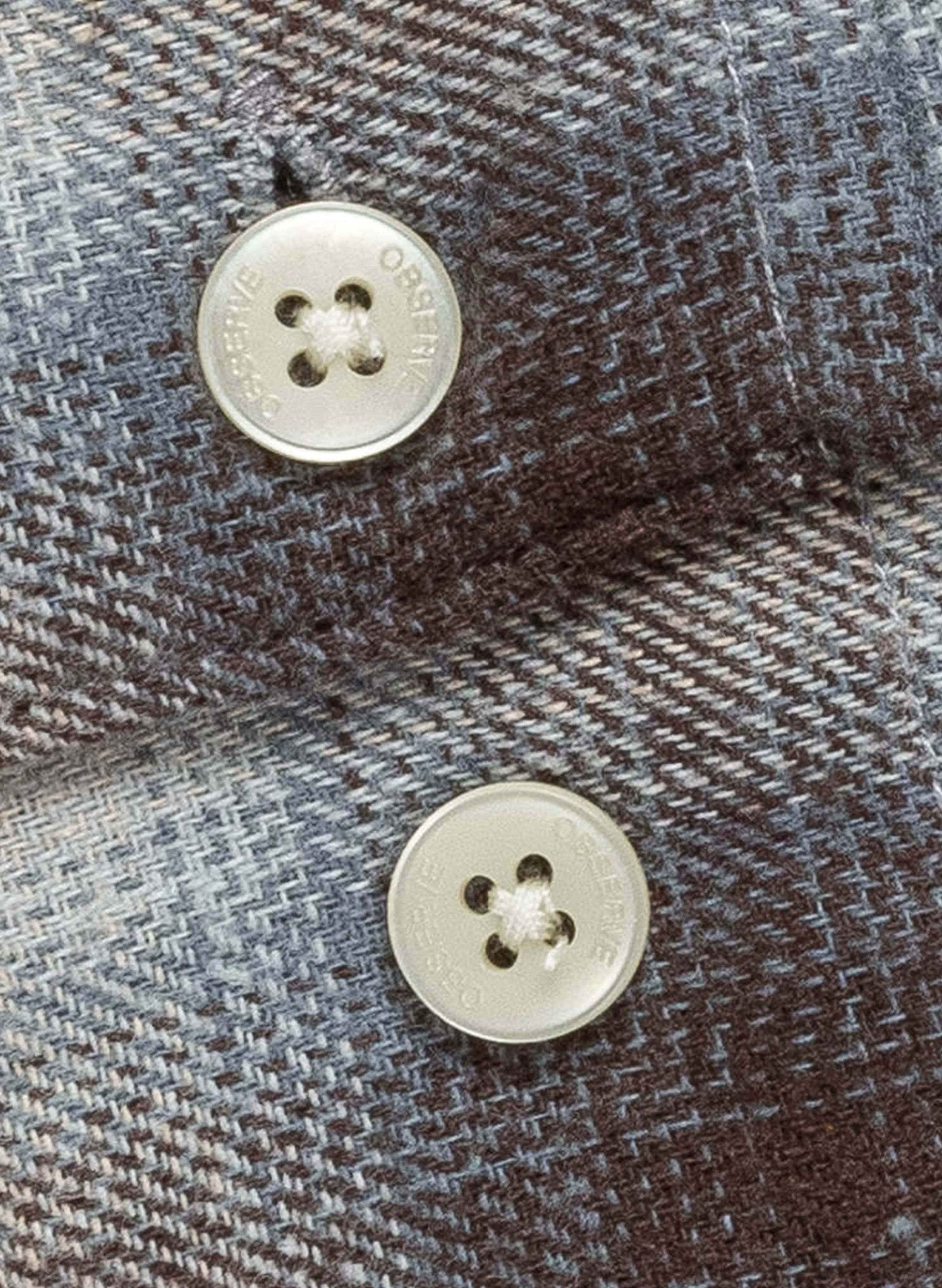 Plaid Panel Shirt - Beige Blue sold by Observe product image thumbnail 5