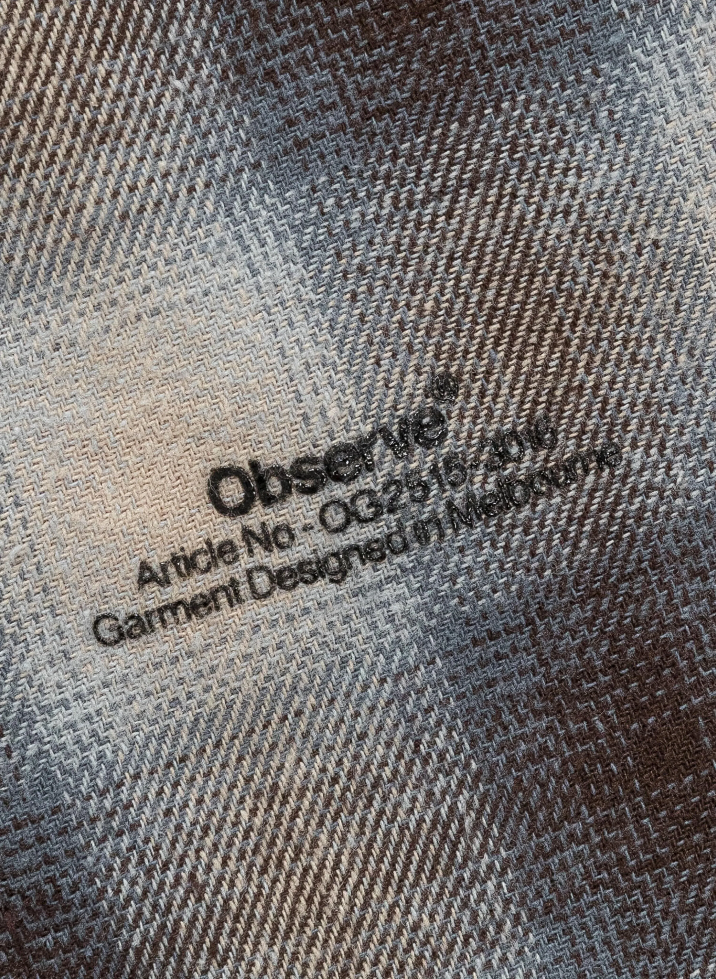 Plaid Panel Shirt - Beige Blue sold by Observe product image thumbnail 4