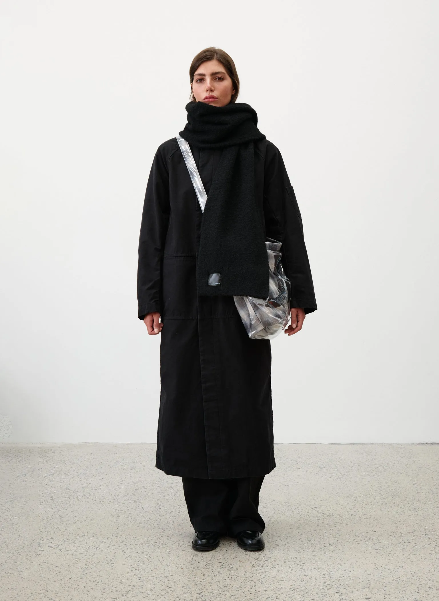 Wool Label Scarf - Black sold by Observe