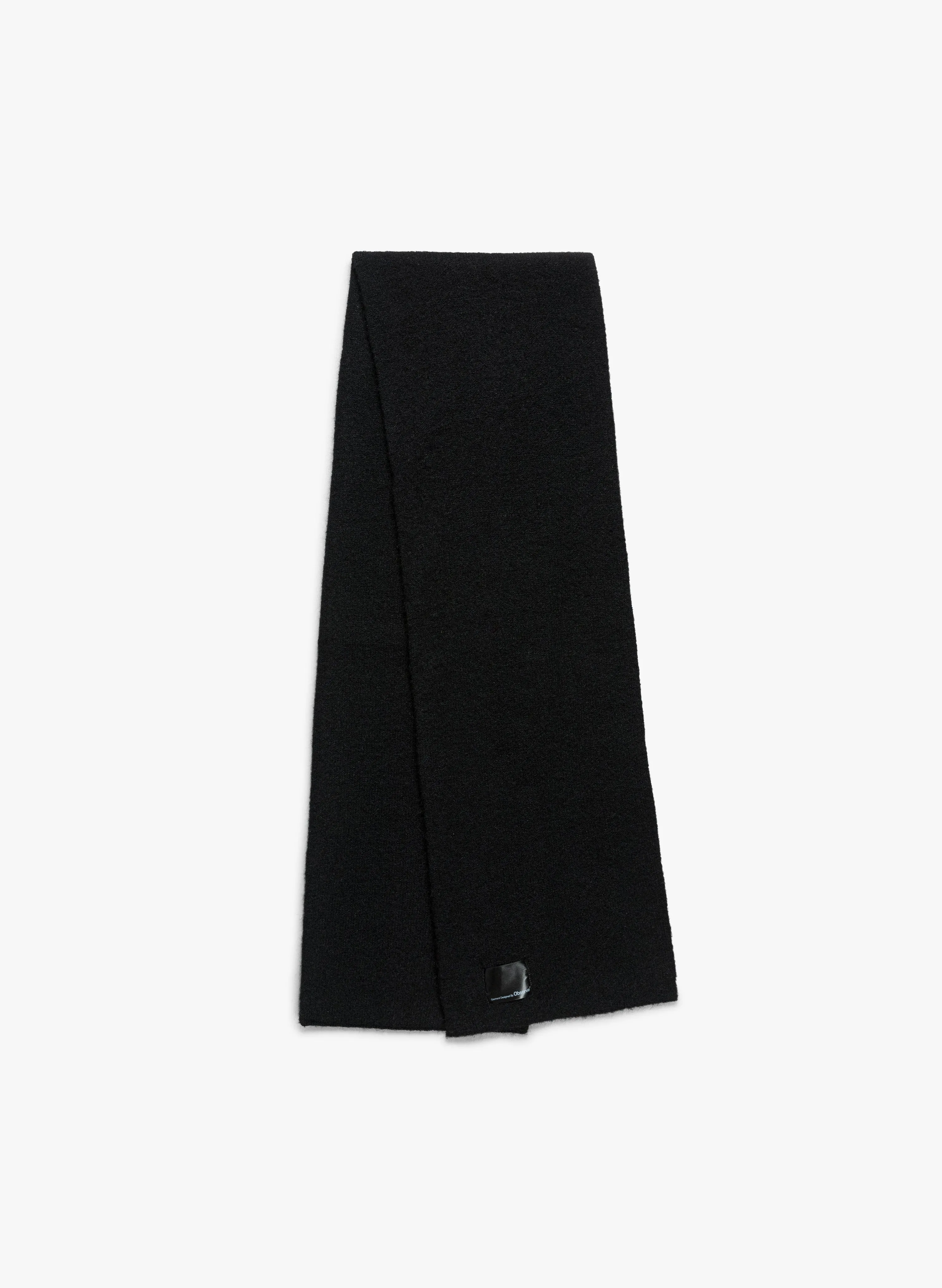Wool Label Scarf - Black sold by Observe product image thumbnail 2