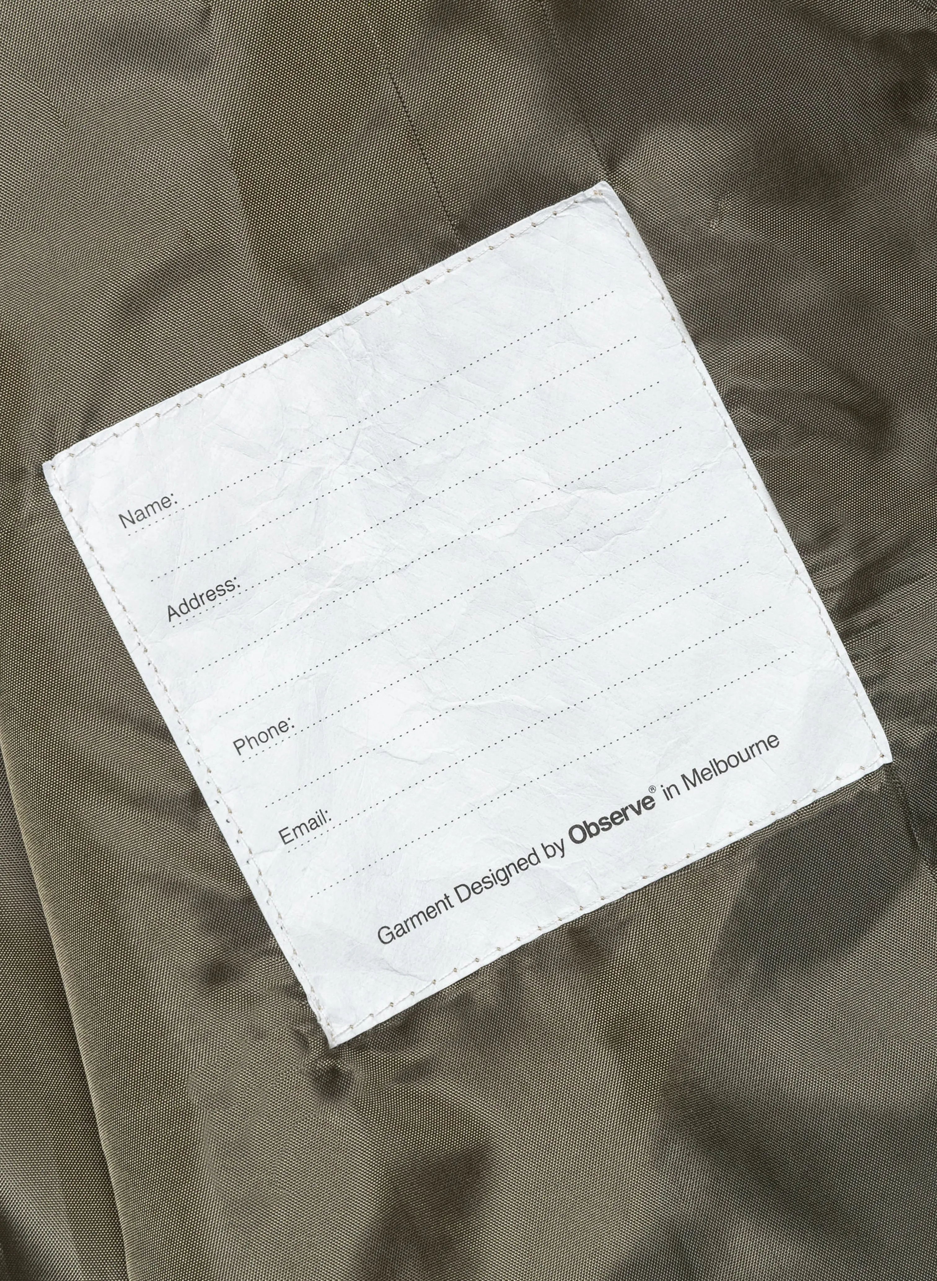 Mac Coat (O2) - Army sold by Observe product image thumbnail 3