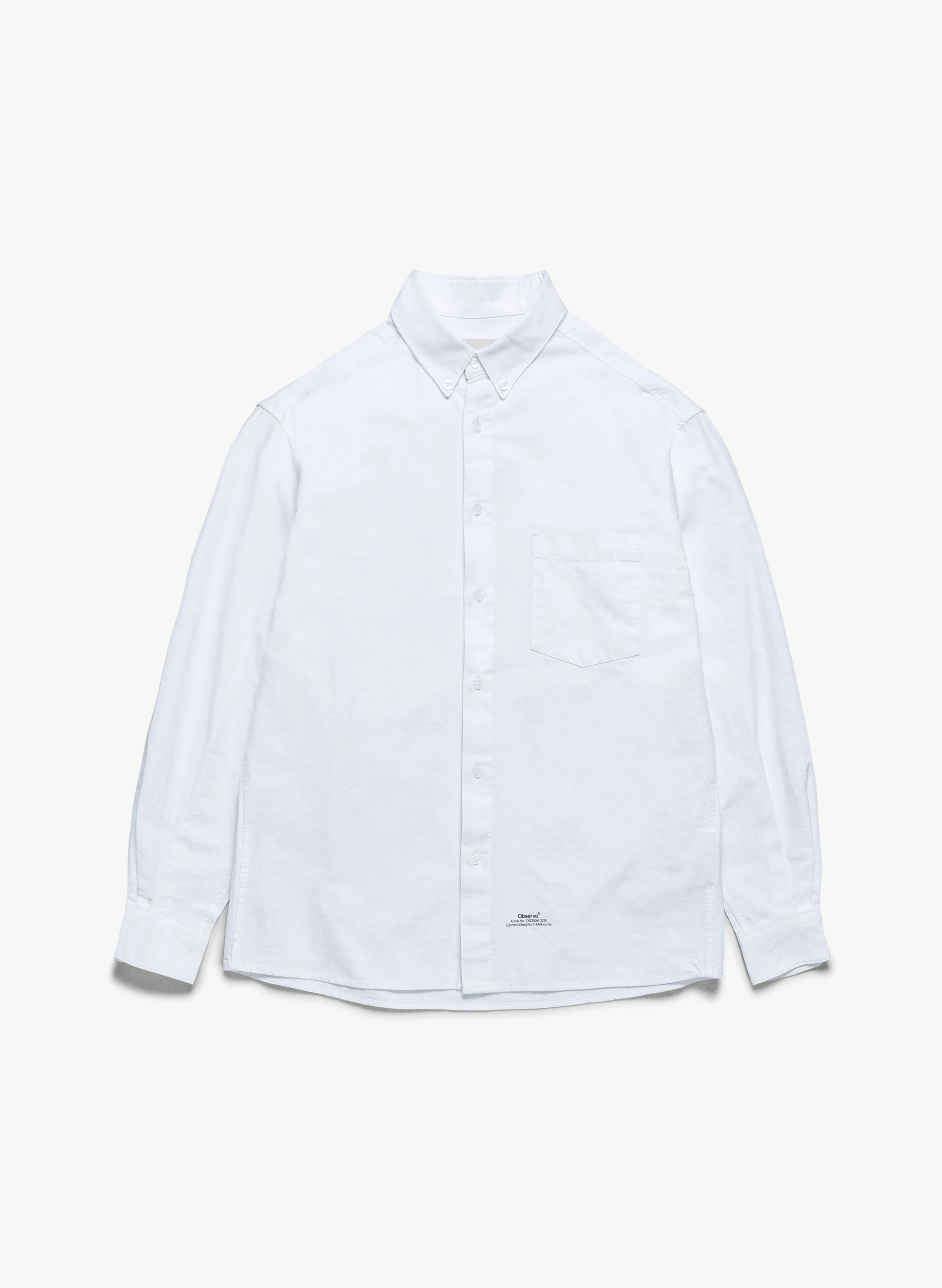 Article Stamp Oxford Shirt - White sold by Observe product image thumbnail 2