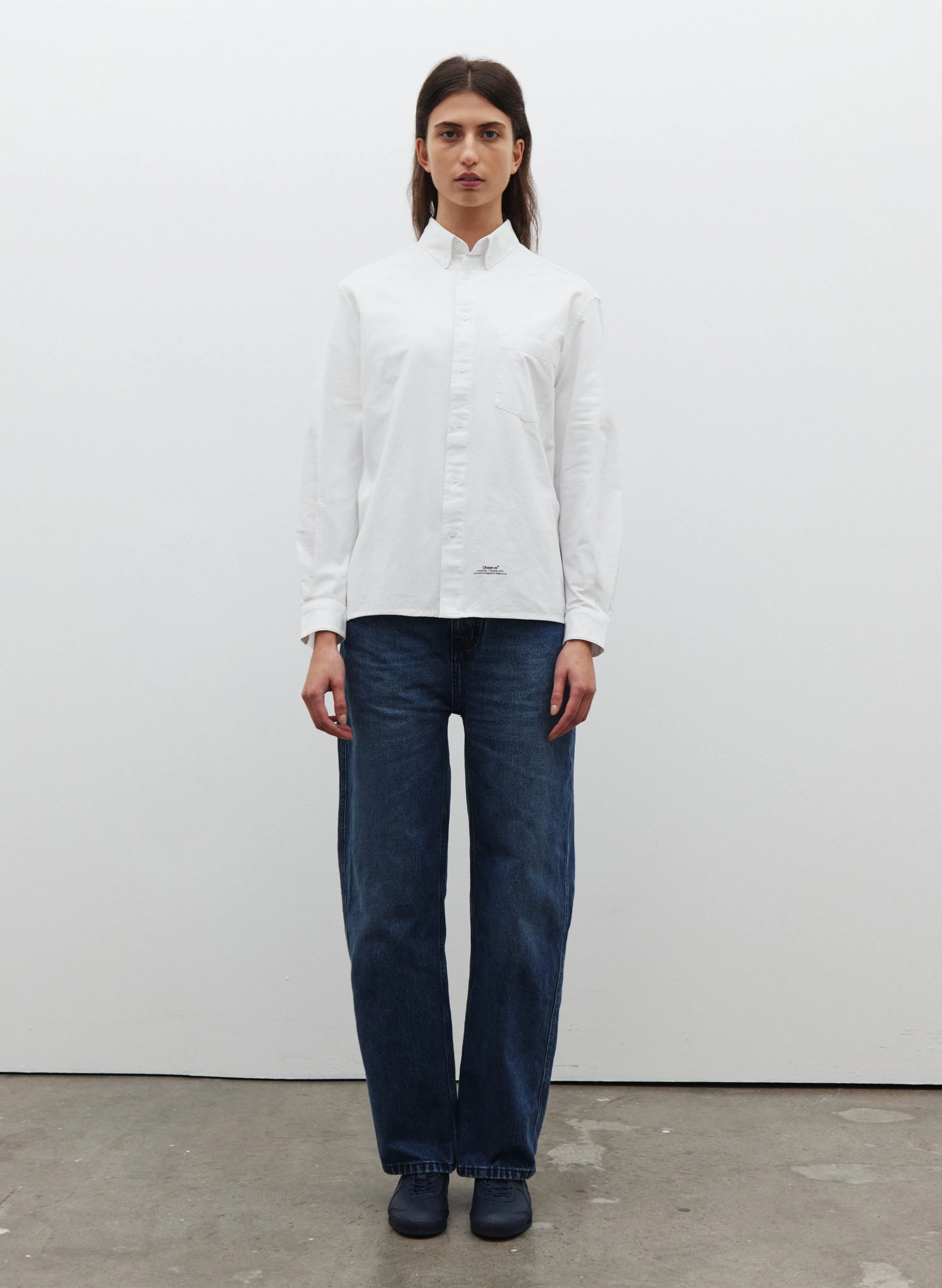 Article Stamp Oxford Shirt - White sold by Observe product image thumbnail 4