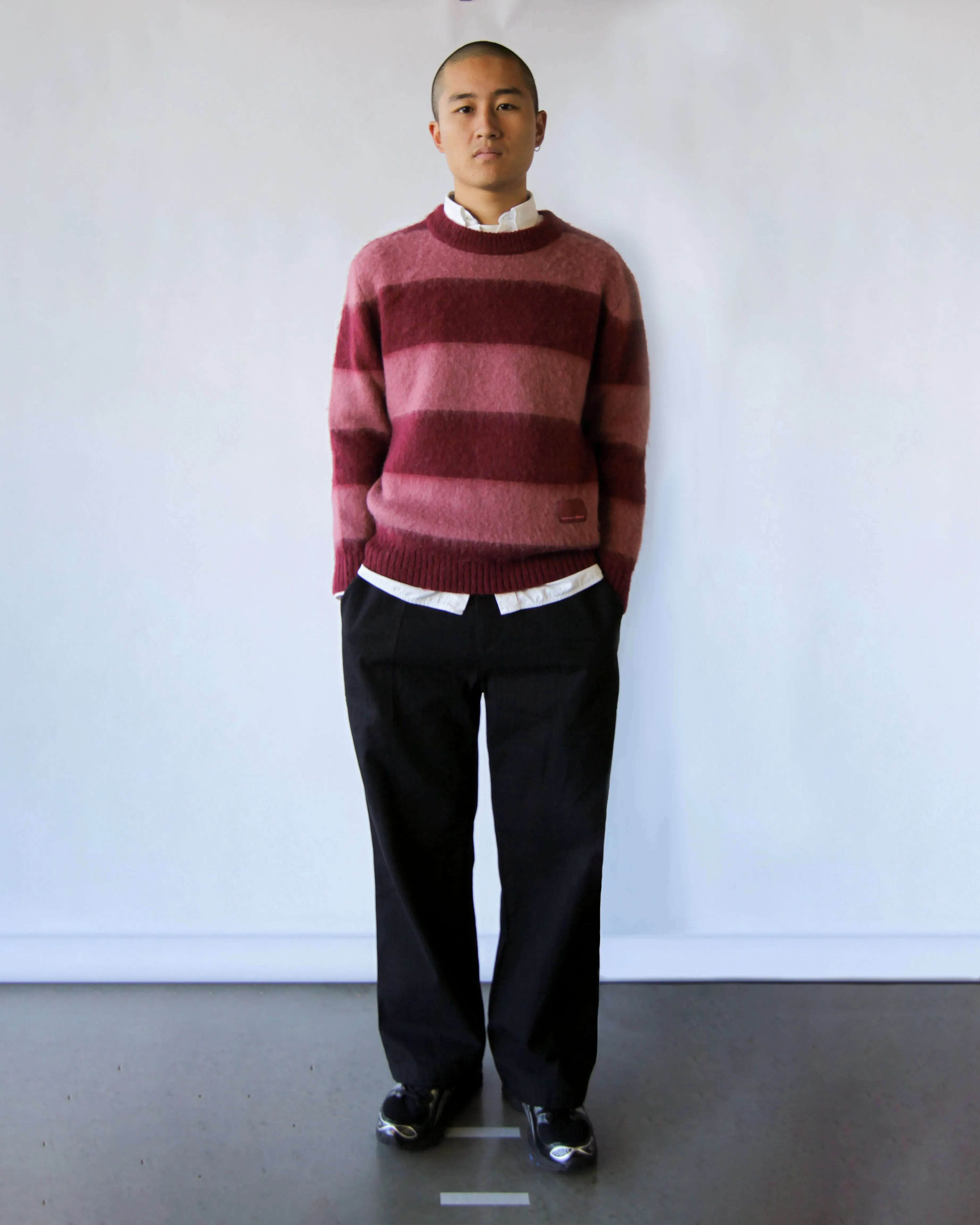 Wool/Mohair Striped Knit - Rose sold by Observe product image thumbnail 3