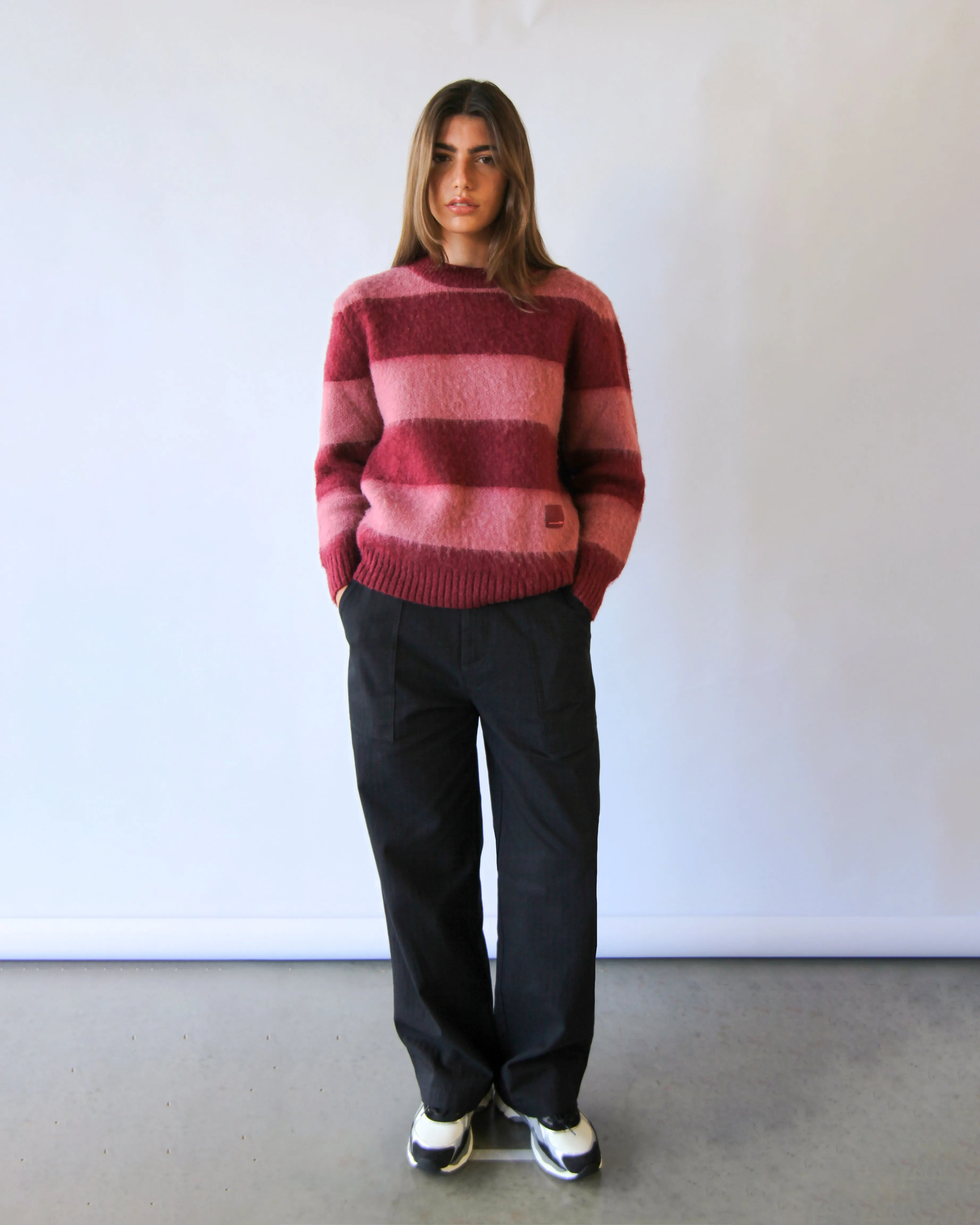 Wool/Mohair Striped Knit - Rose sold by Observe product image thumbnail 2