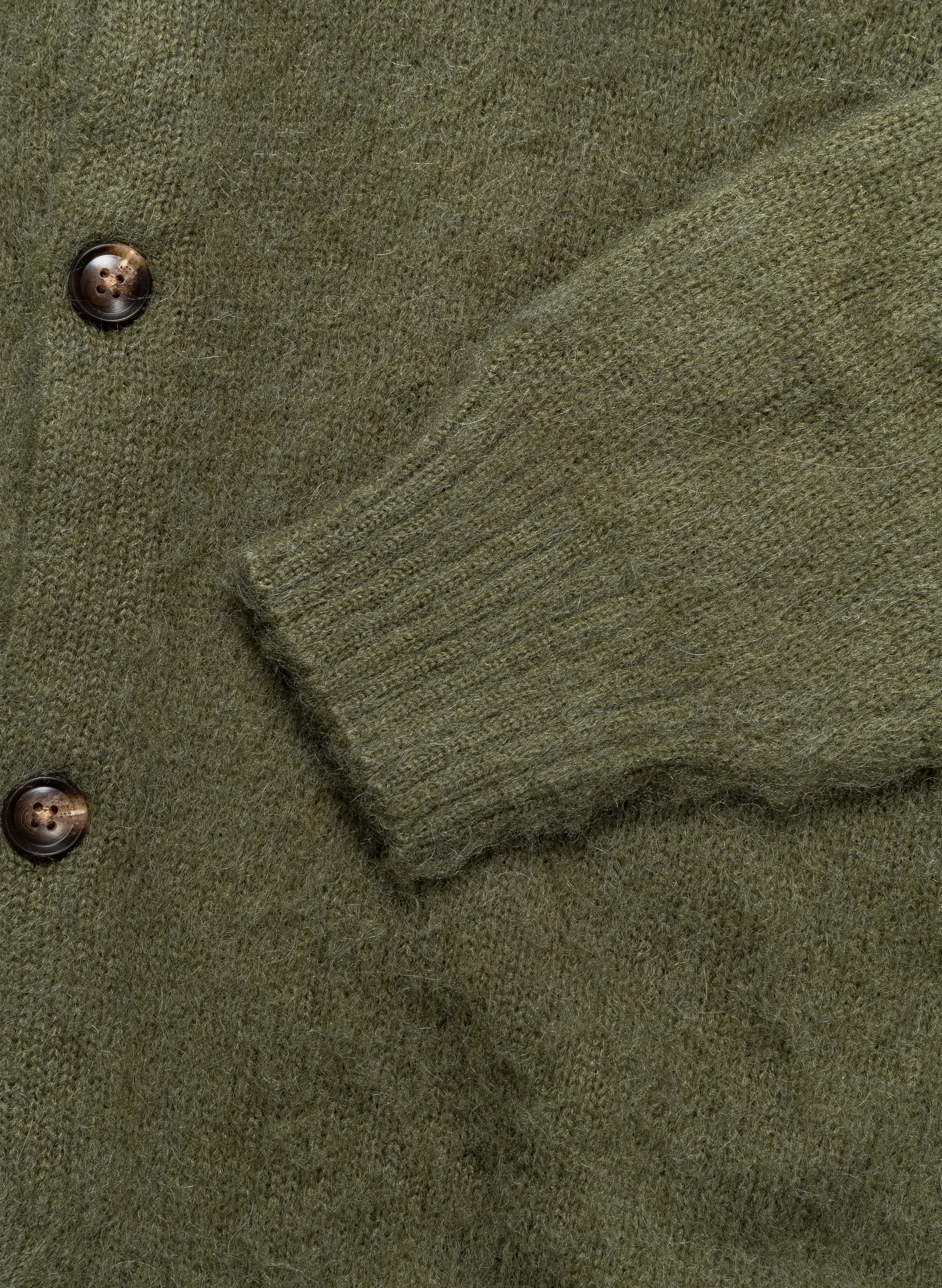 Wool/Mohair Knit Cardigan - Moss Green sold by Observe product image thumbnail 5