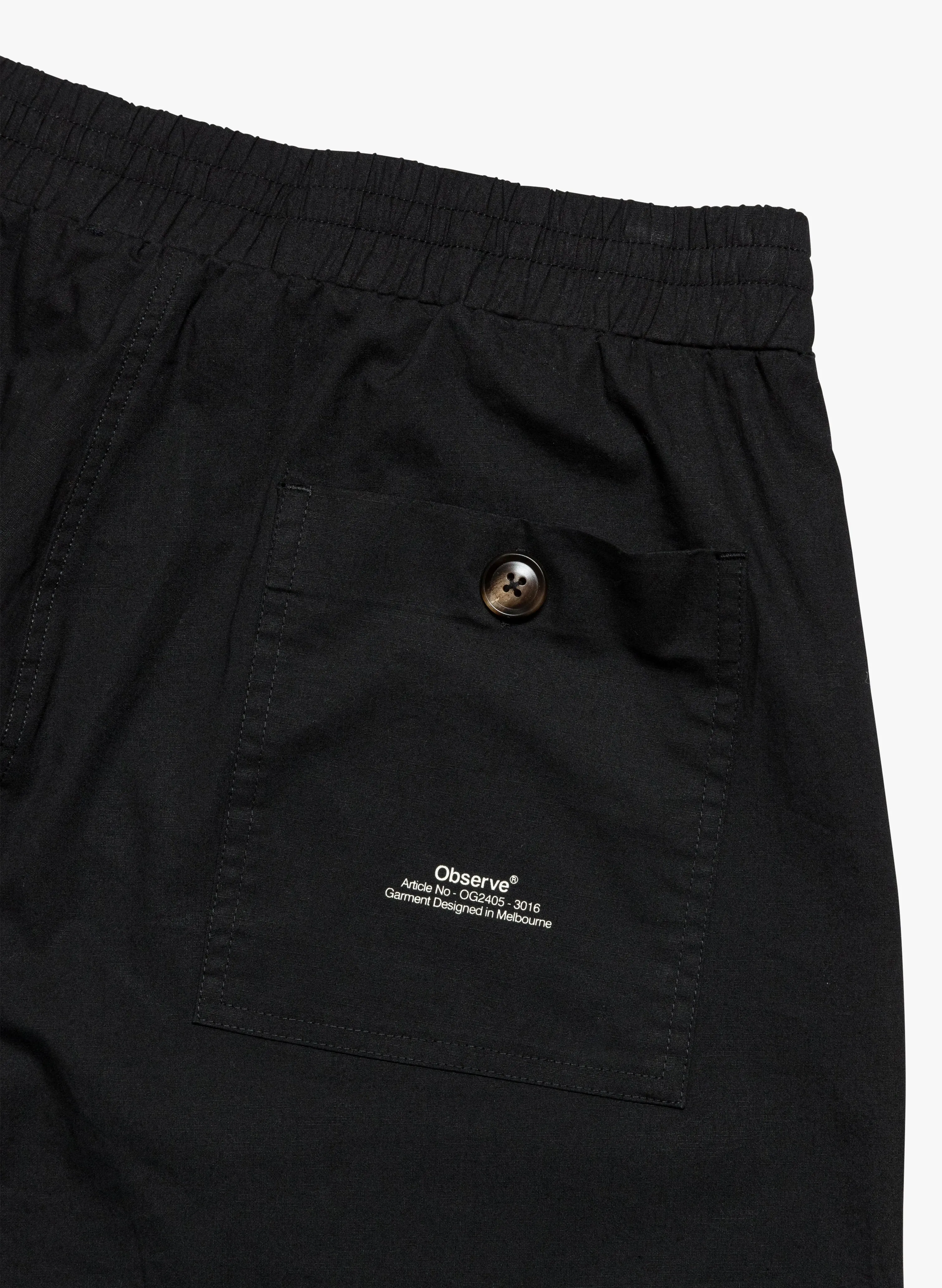 Pleated Wide Short - Black sold by Observe product image thumbnail 3