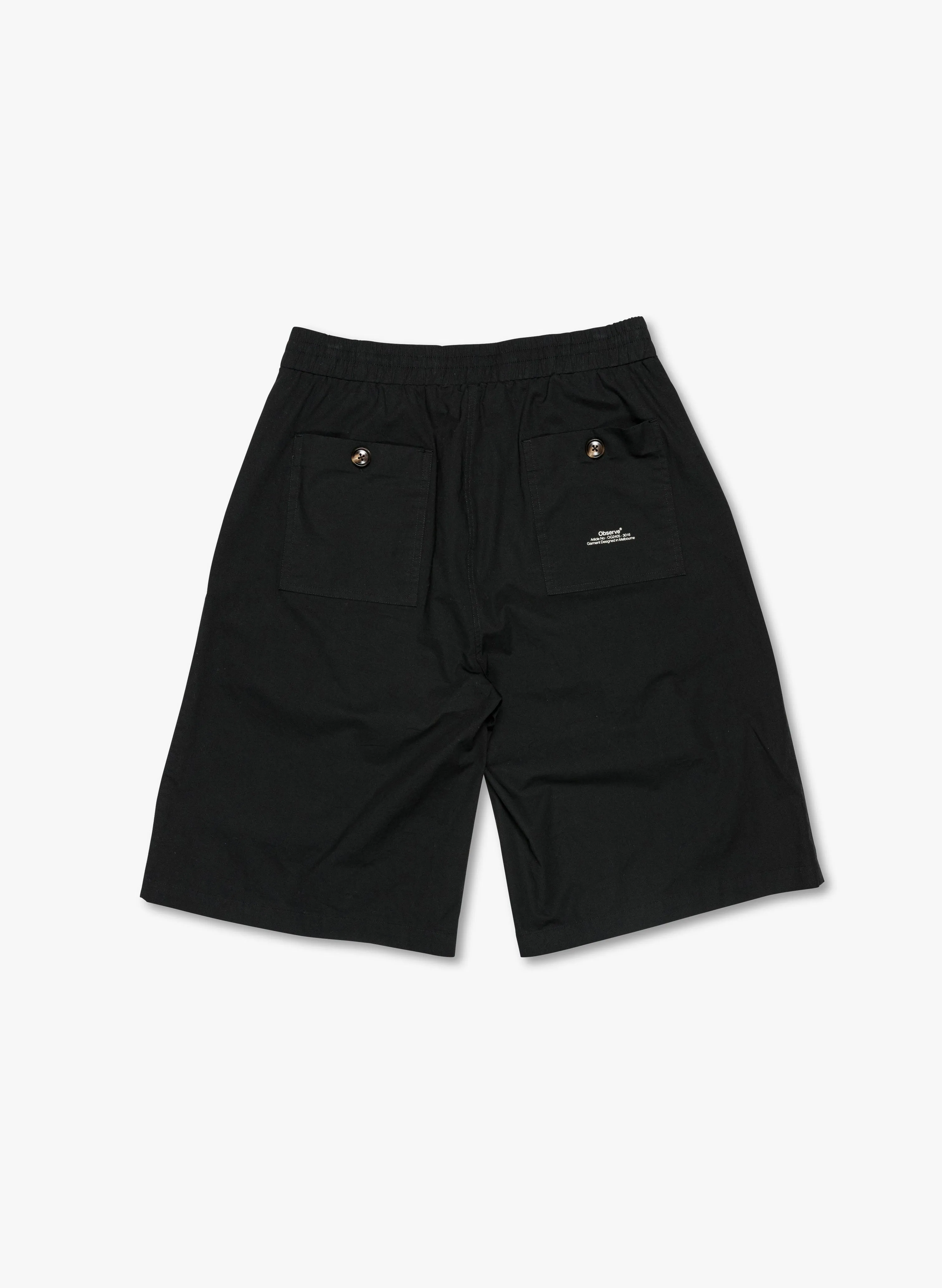 Pleated Wide Short - Black sold by Observe product image thumbnail 4