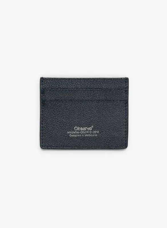Leather Card Holder - Navy sold by Observe