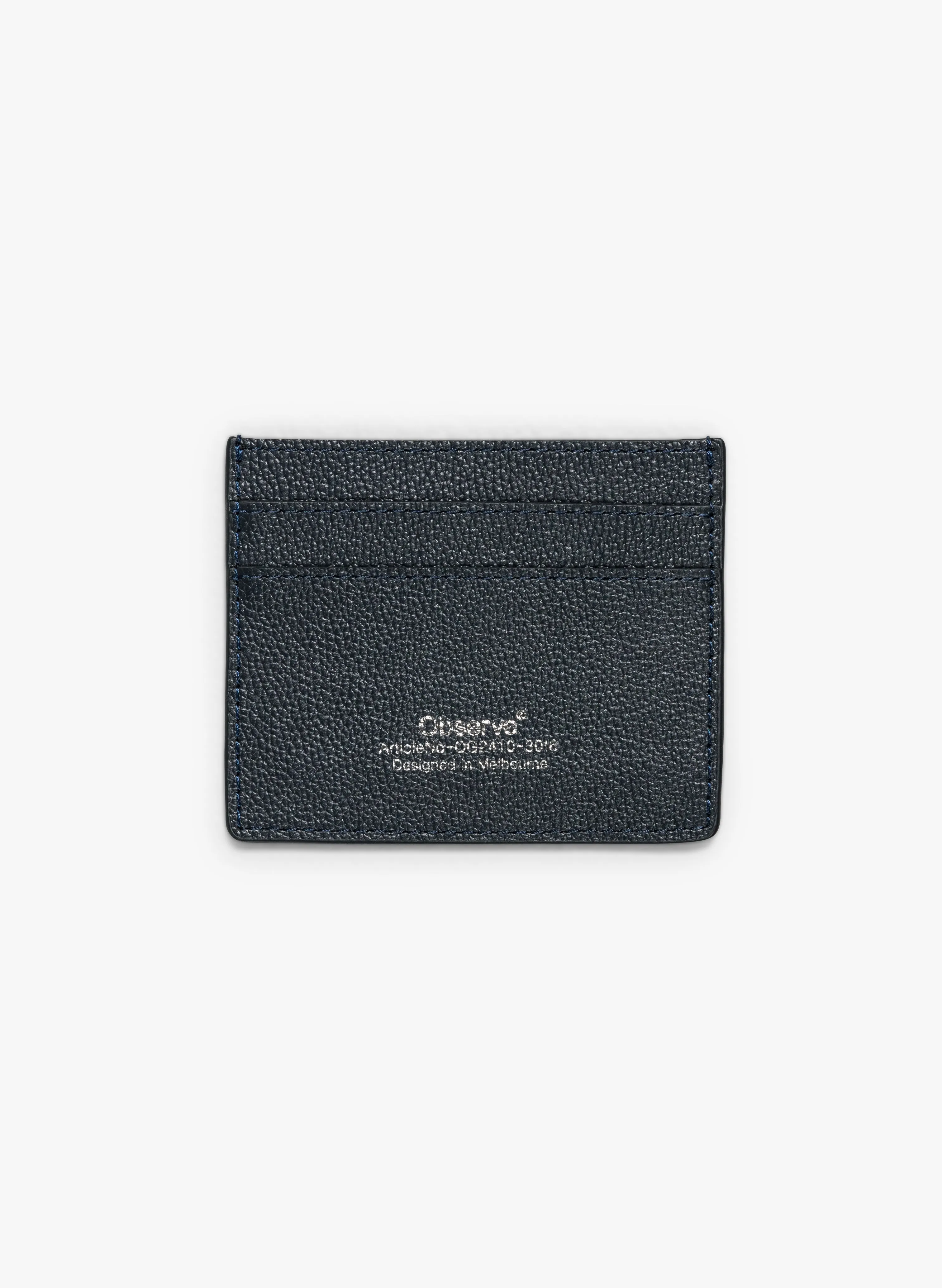 Leather Card Holder - Navy sold by Observe