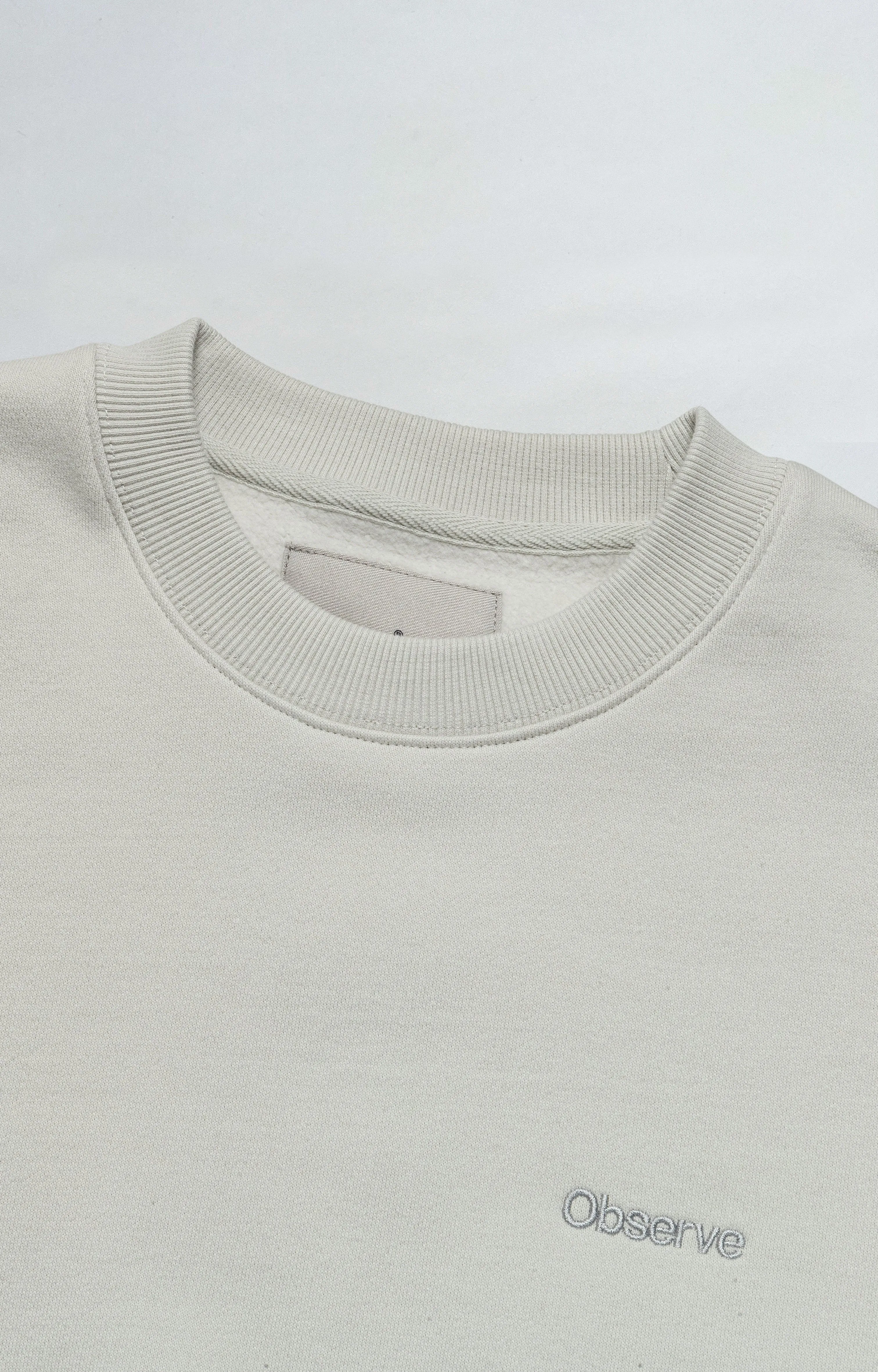 Classic Logo Crewneck - Ash sold by Observe product image thumbnail 3