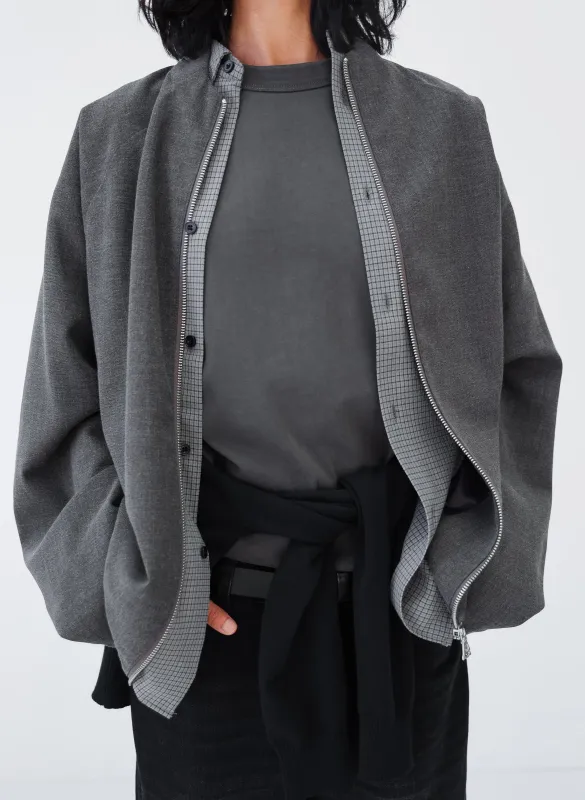 Zip Up Jacket - Brown made by Observe